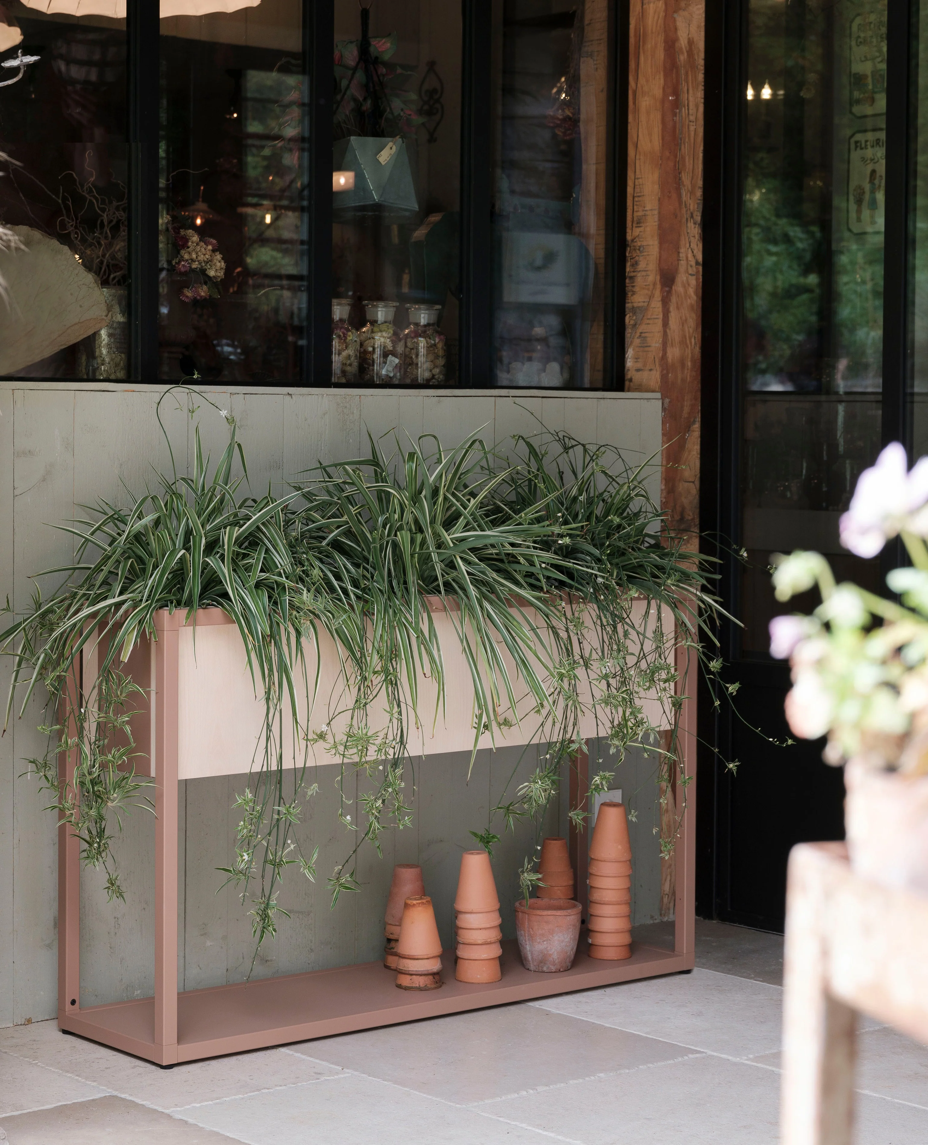 Dry Shelving, 52" Width, 3-Tier, 13.75" Depth with Dry Planter Box - 49.5" Width - Image 2
