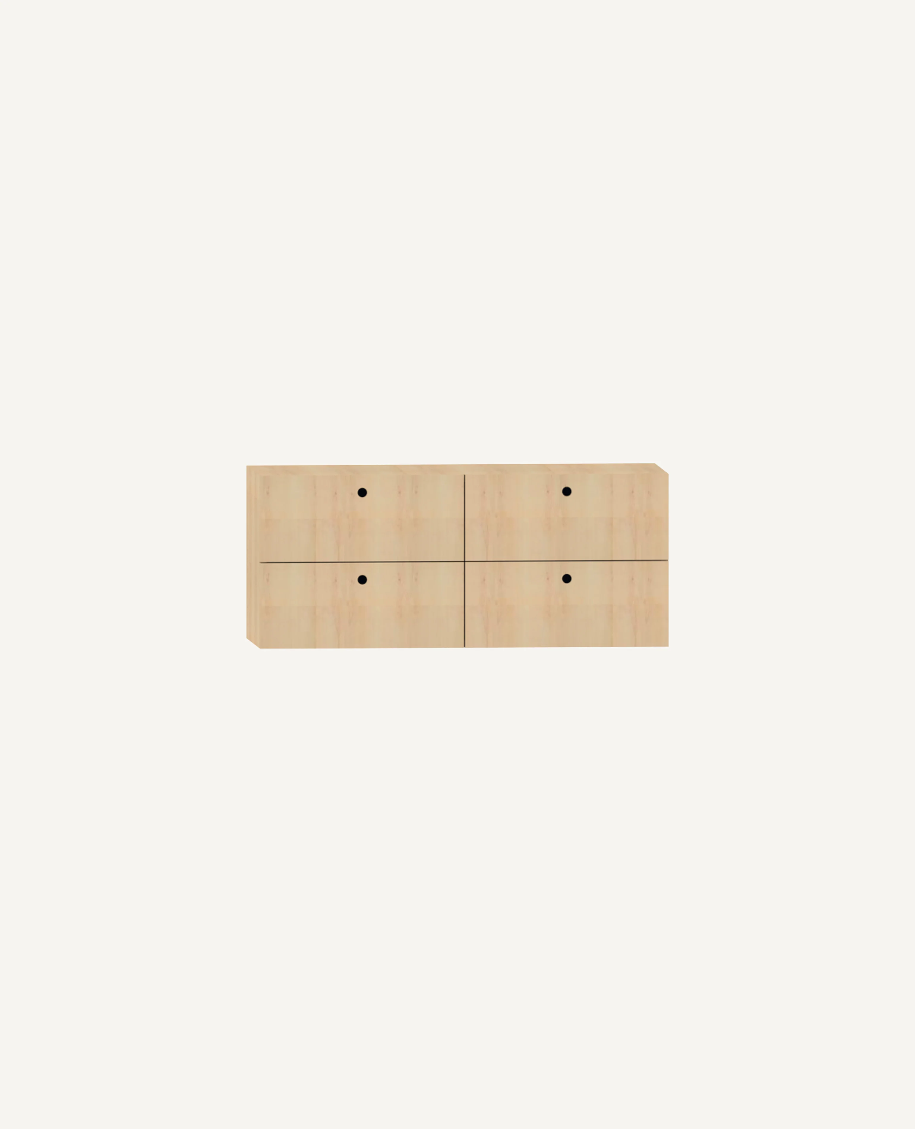 Dry Shelving Storage Drawers, 4 Drawers, 33" Width - 13.75" Depth