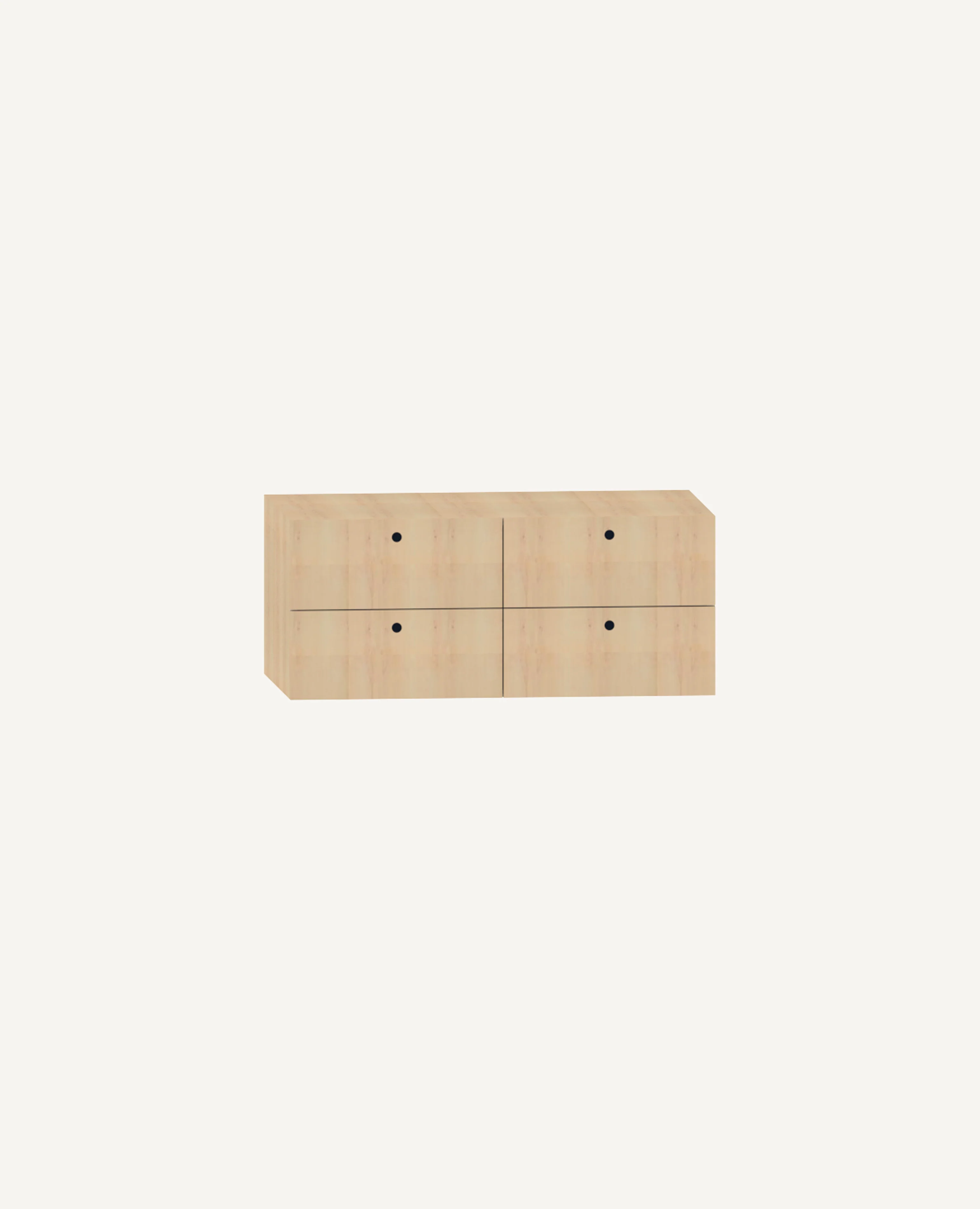 Dry Shelving Storage Drawers, 4 Drawers, 33" Width - 19.75" Depth