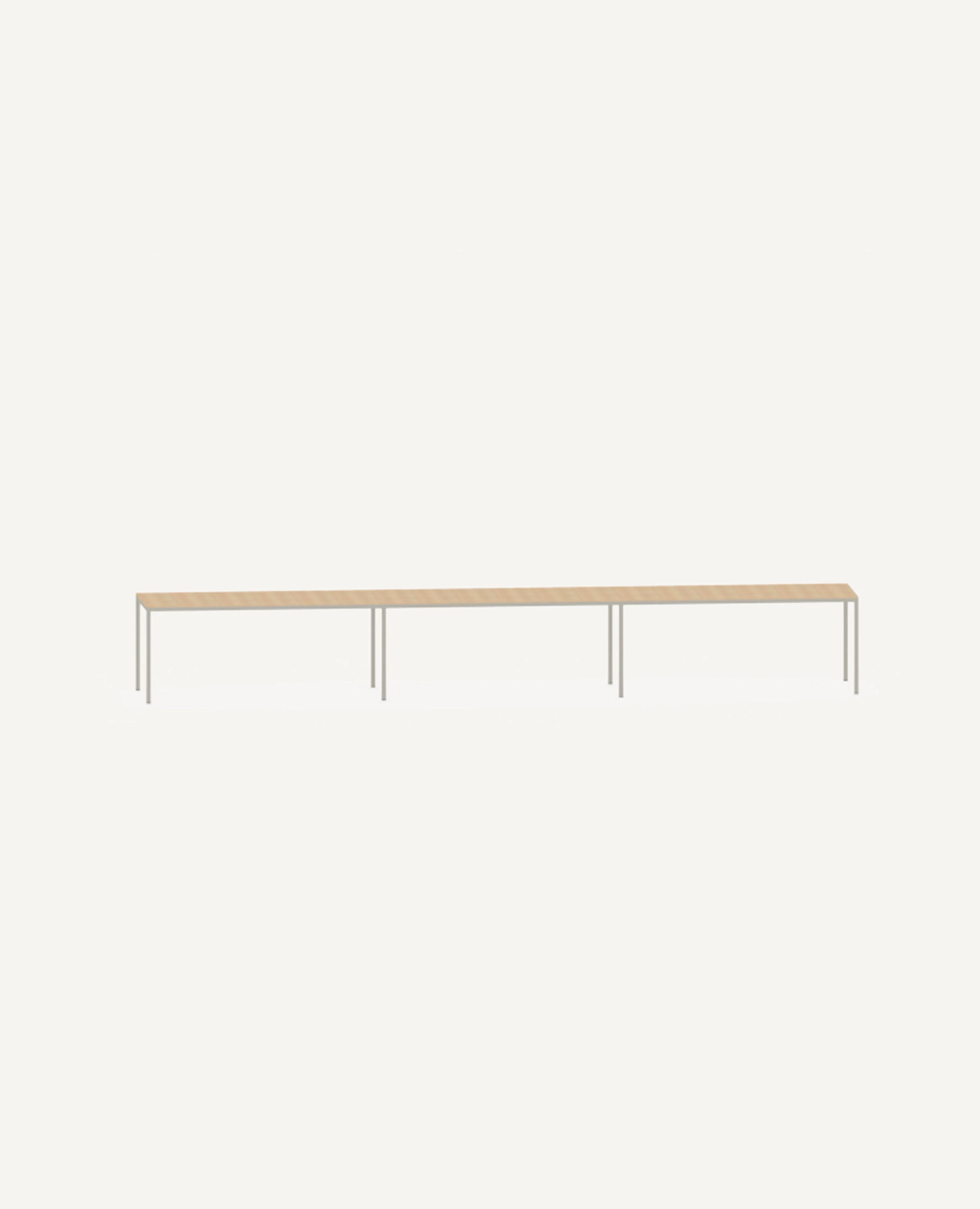 Dry Table, Standard Height, Rectangle, 212.5" Width - Narrow Depth