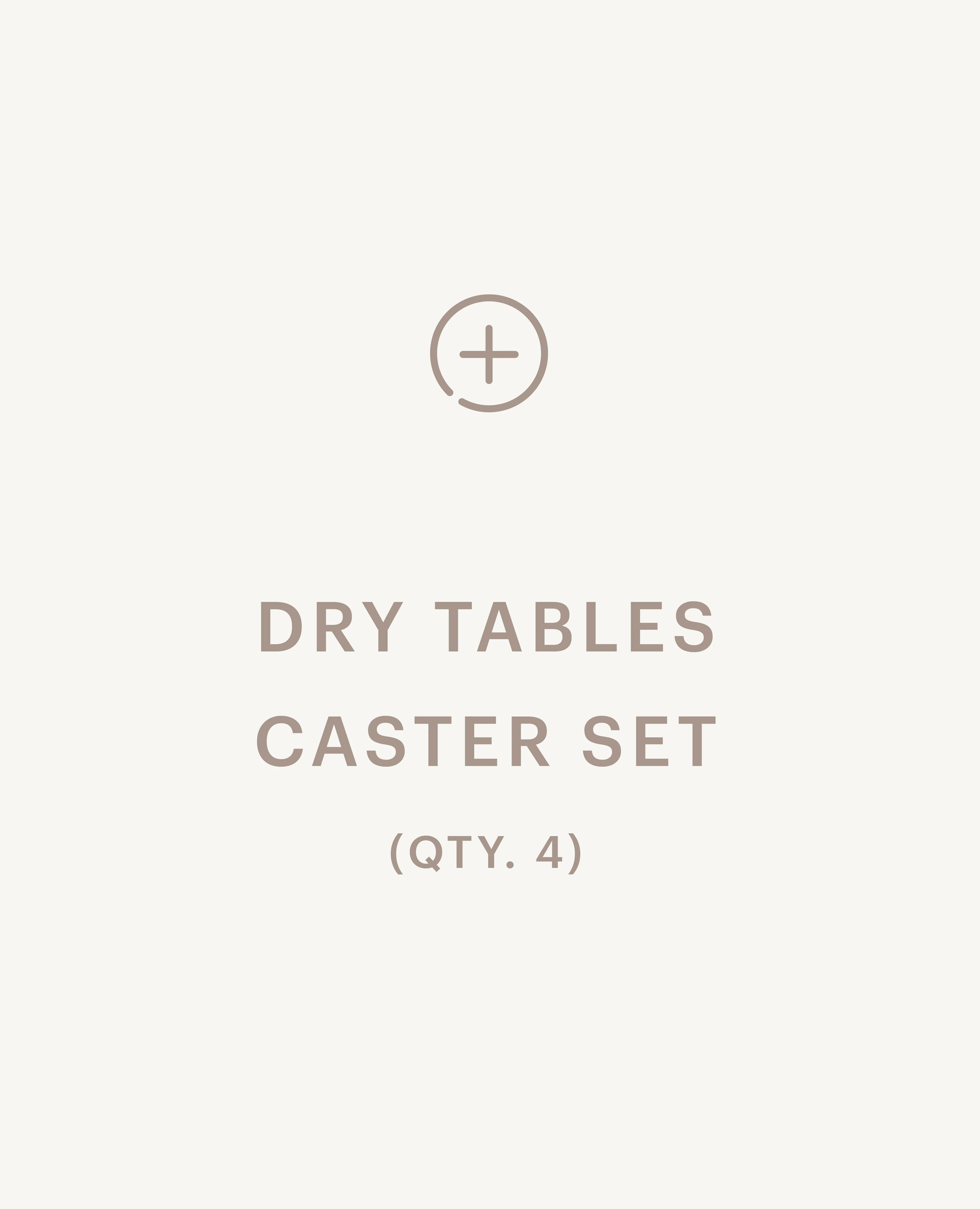 Dry Tables Caster Set - 4 Casters