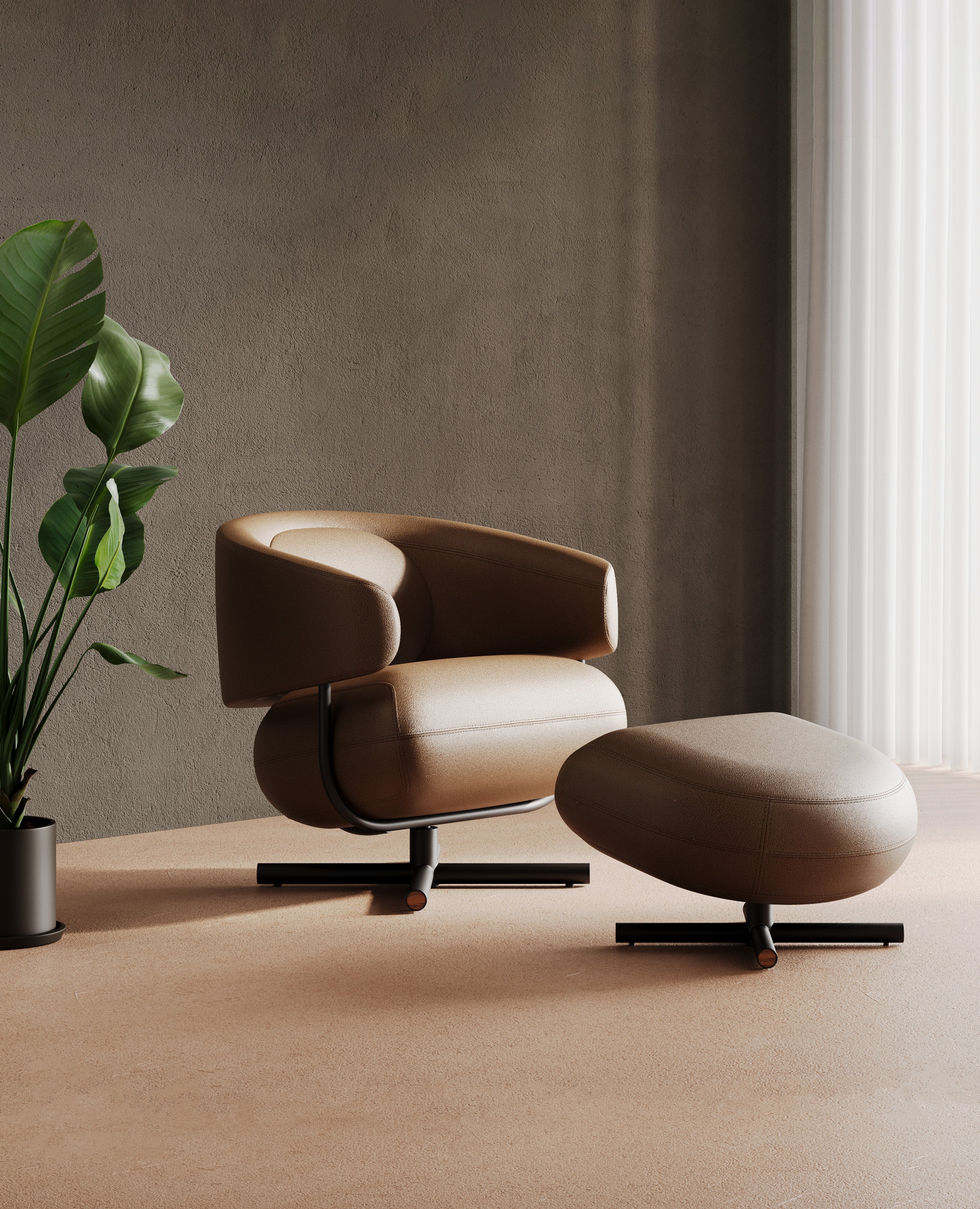 Flote Ottoman - X-Base - Image 2