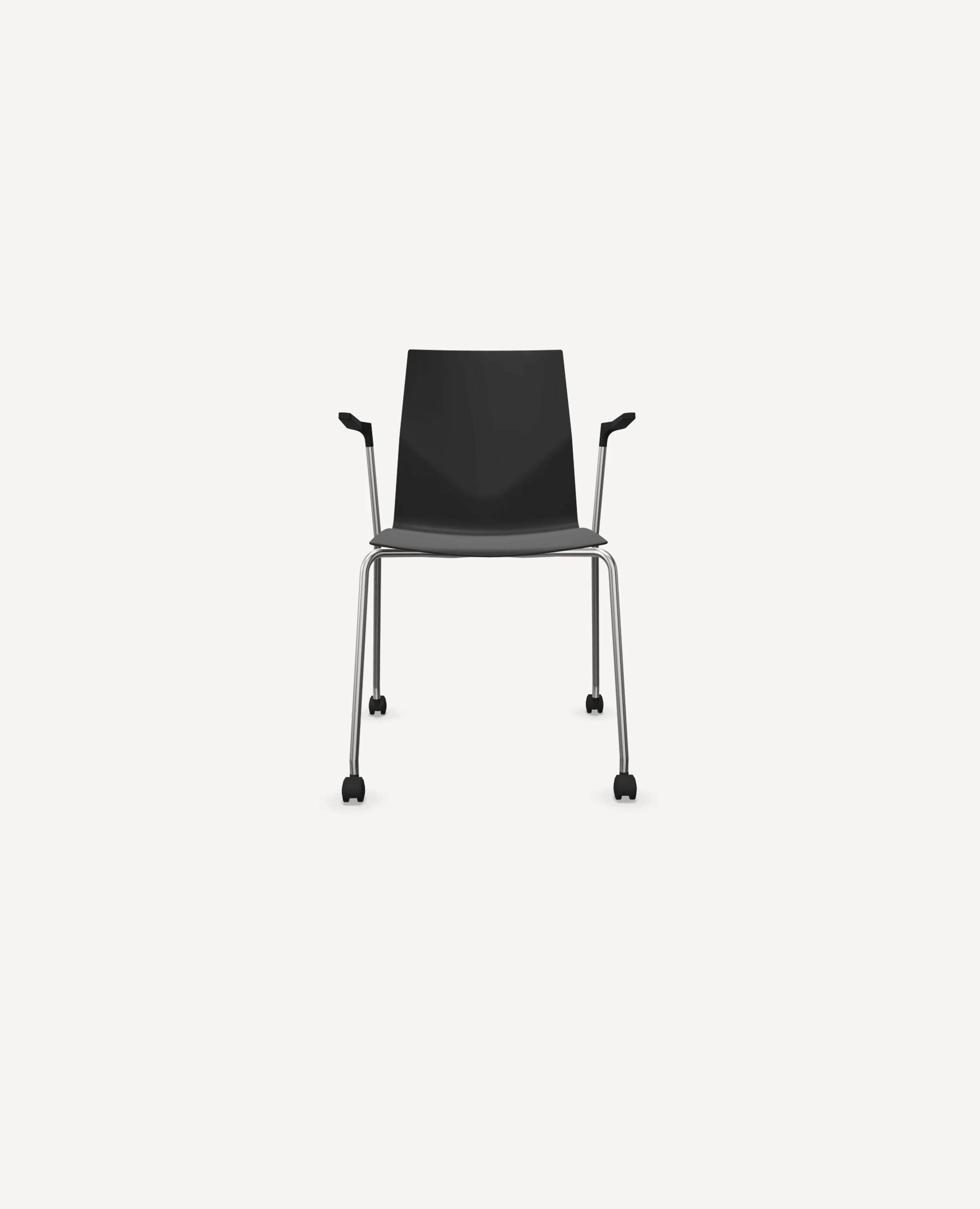 FourCast®2 Chair, 4 Leg Base with Casters - with Arms