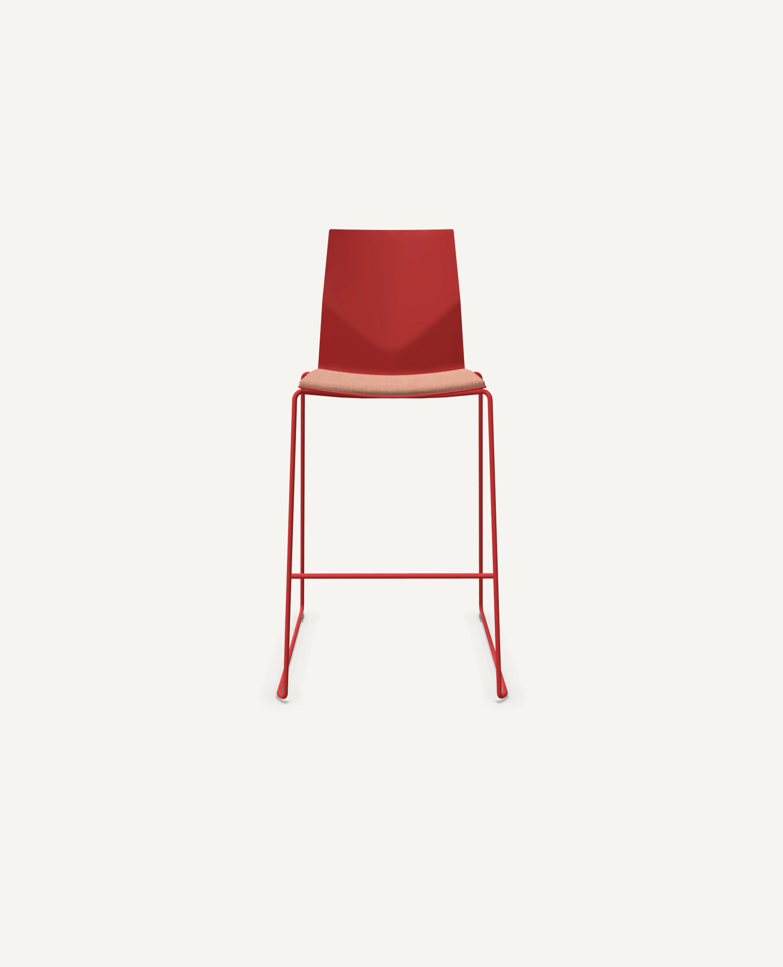 FourCast®2 Chair, Bar Height, Sled Base - with Seat Pad