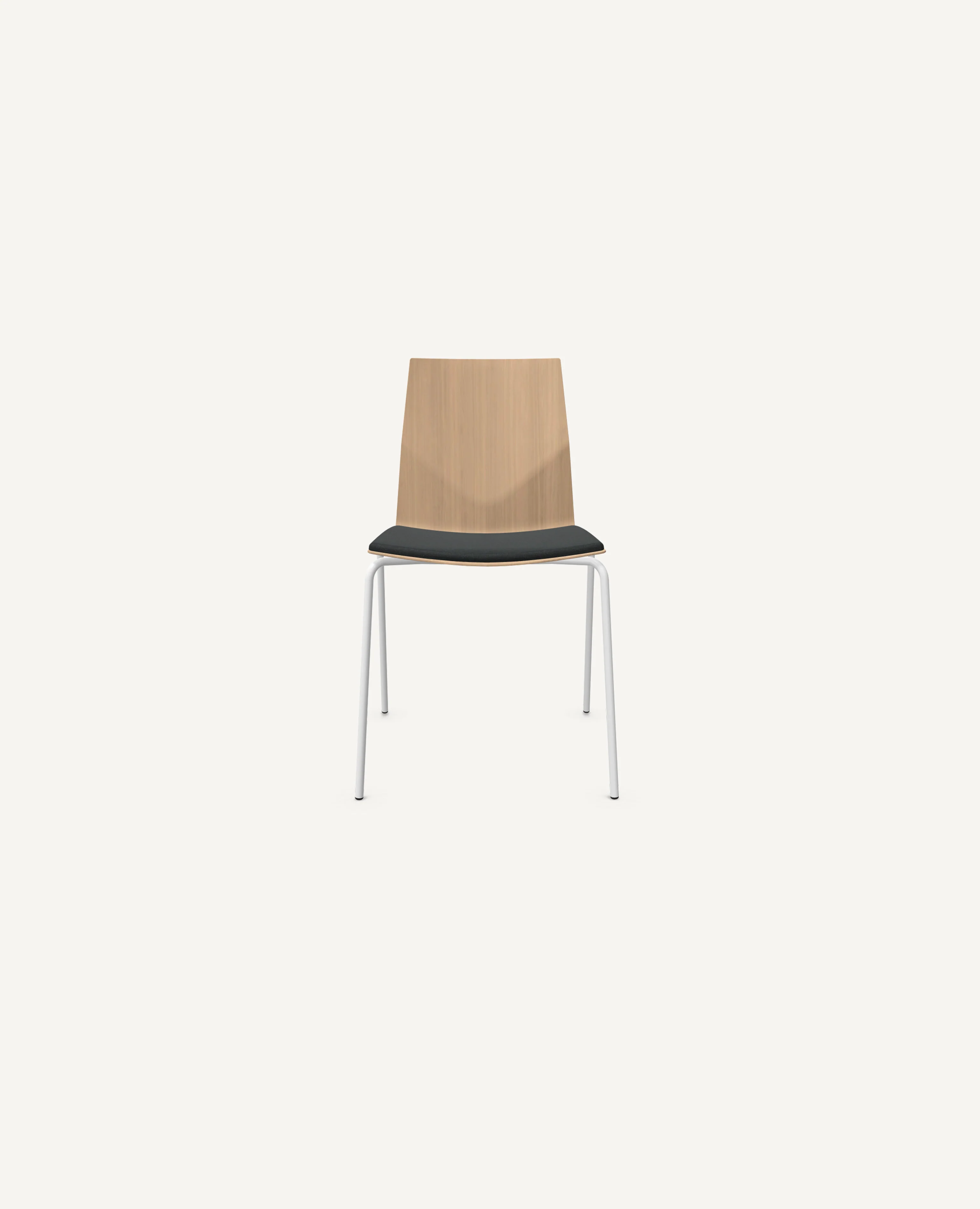 FourCast®2 Chair, Bentwood Shell, 4 Leg Base - with Seat Pad