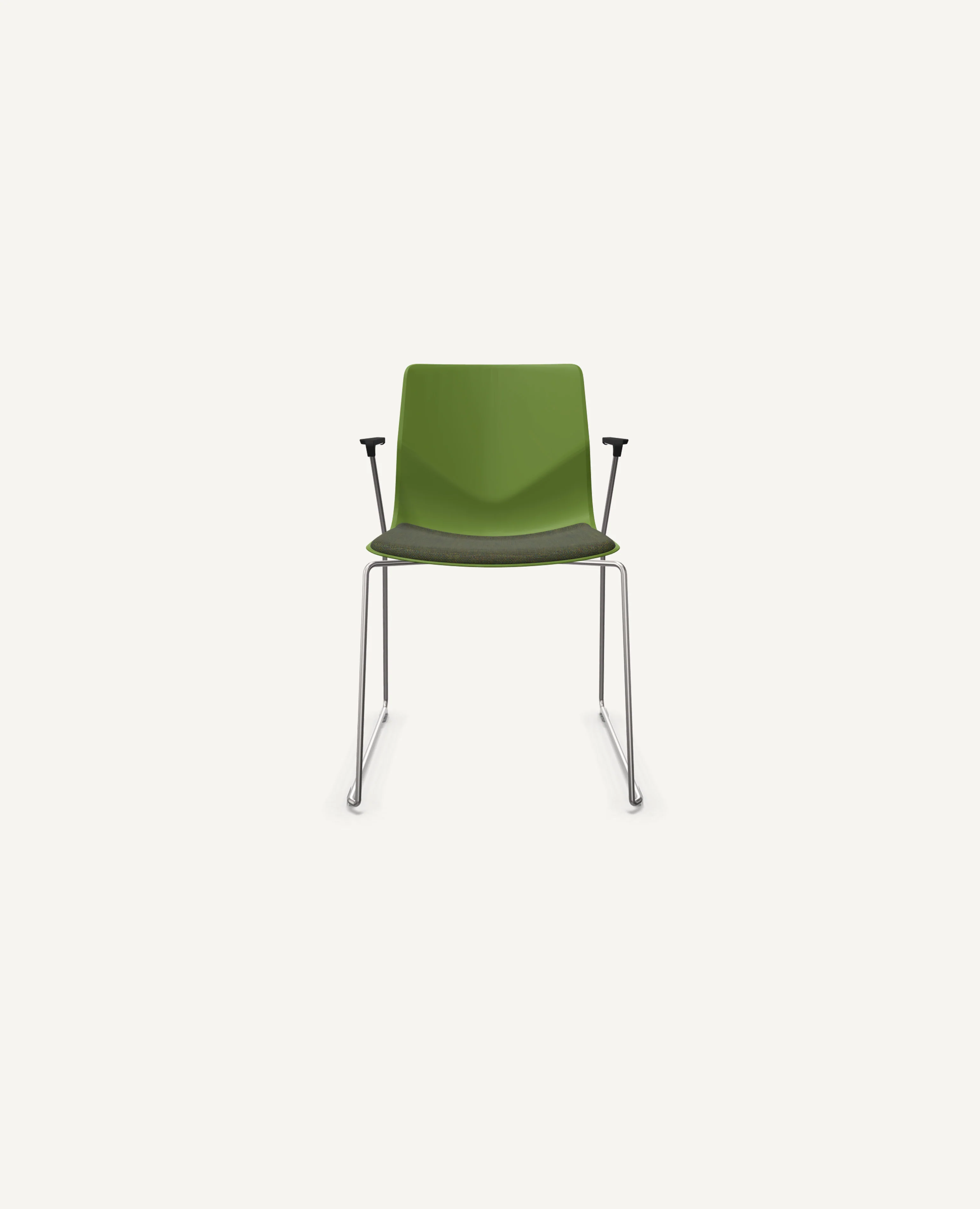 FourSure® Chair, Sled Base with Seat Pad - with Arms