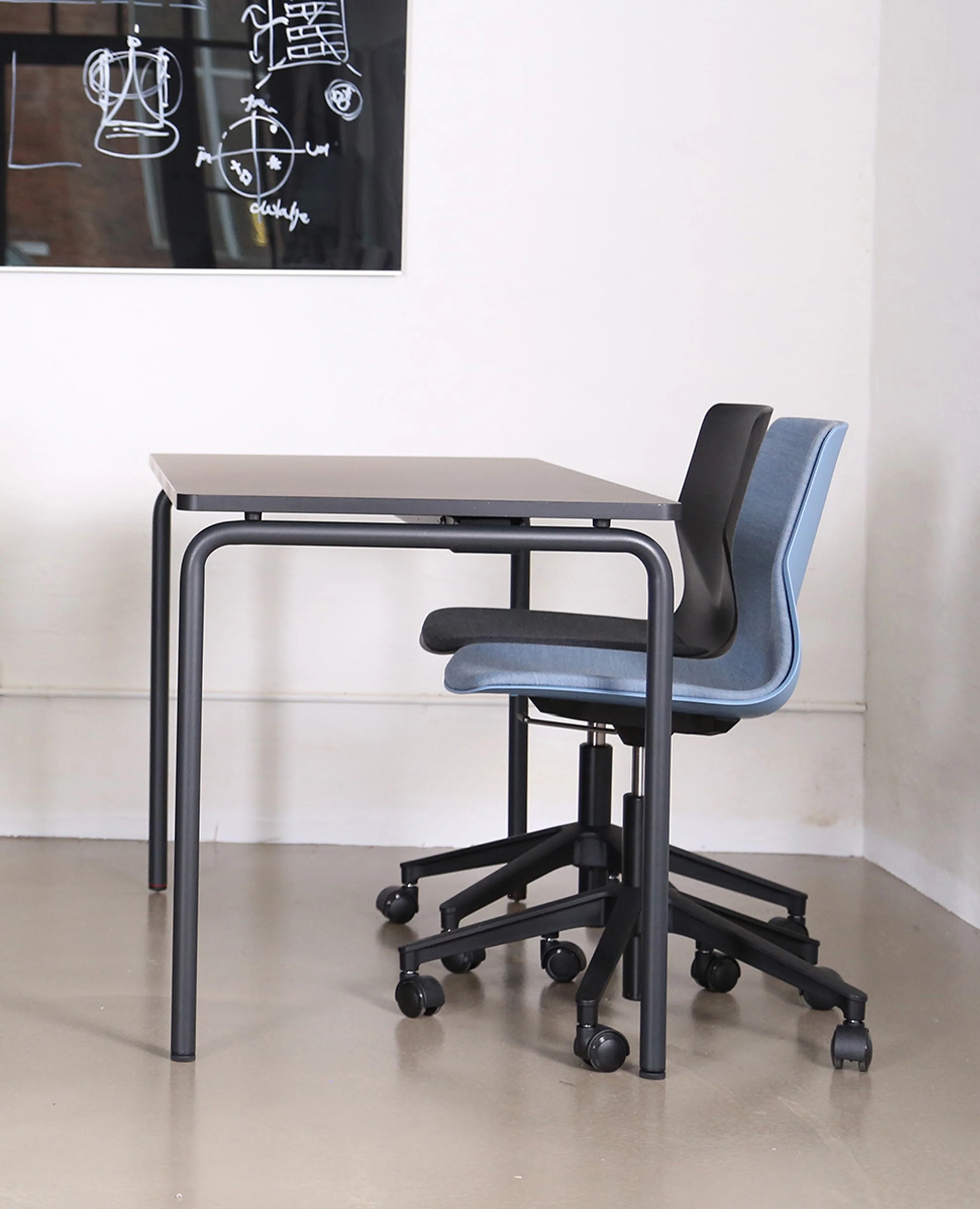 FourSure® Wheeler Chair, Swivel Base - Upholstered Interior - Image 2