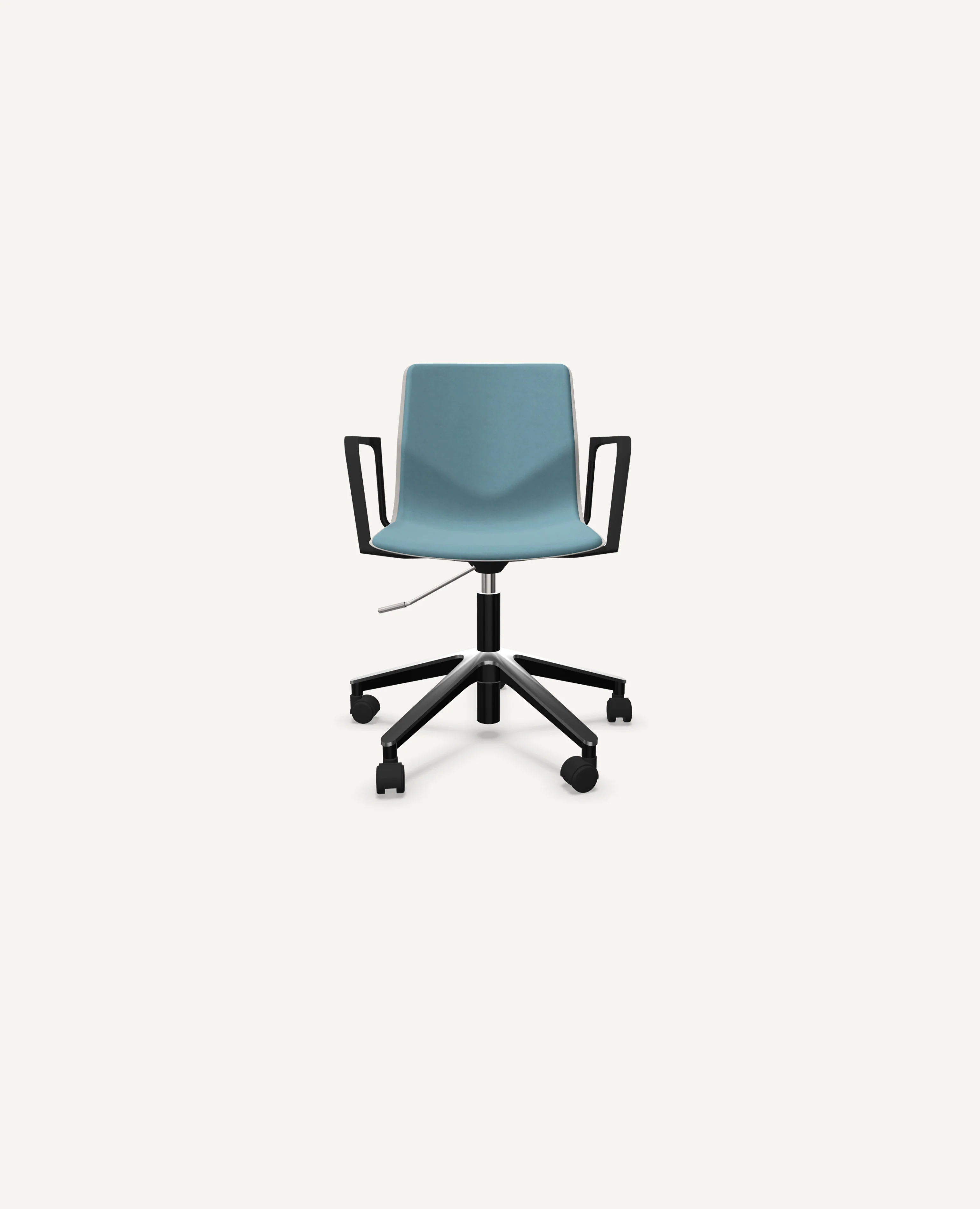 FourSure® Wheeler Chair, Swivel Base, Upholstered Interior - with Arms