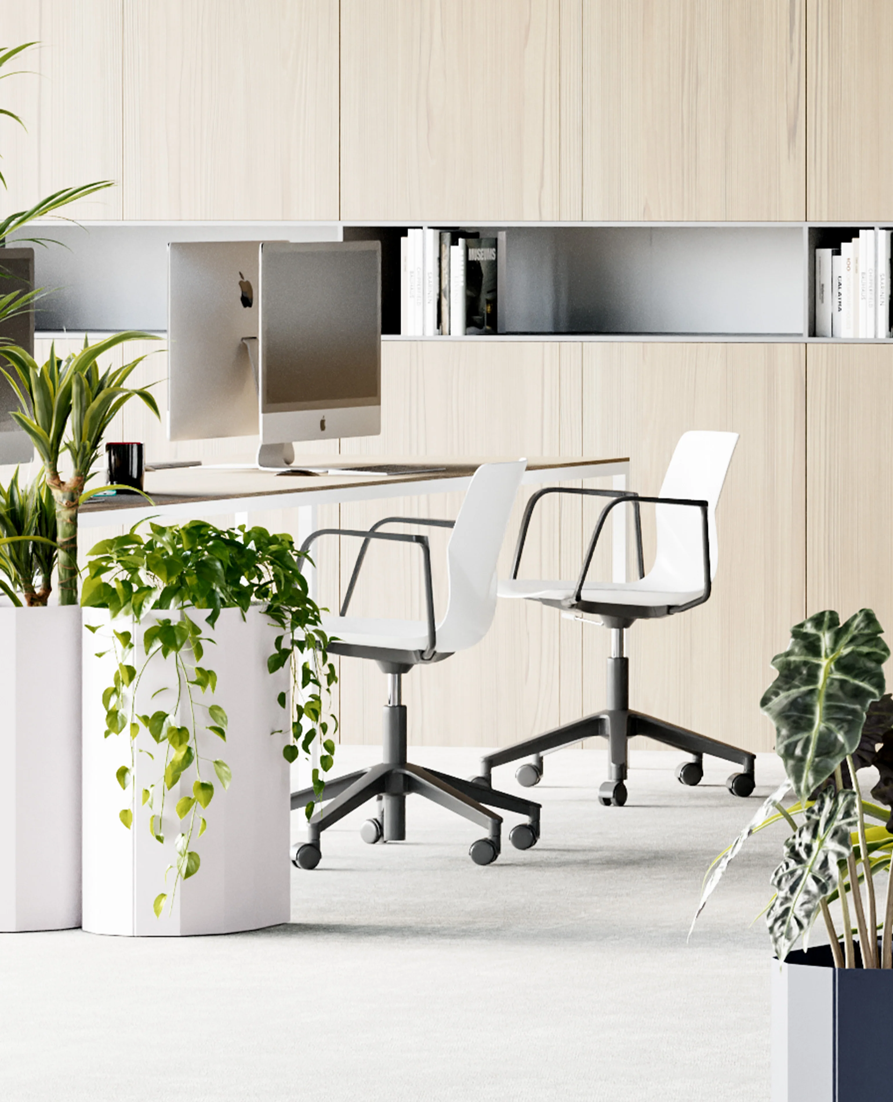 FourSure® Wheeler Chair, Swivel Base - with Arms - Image 2
