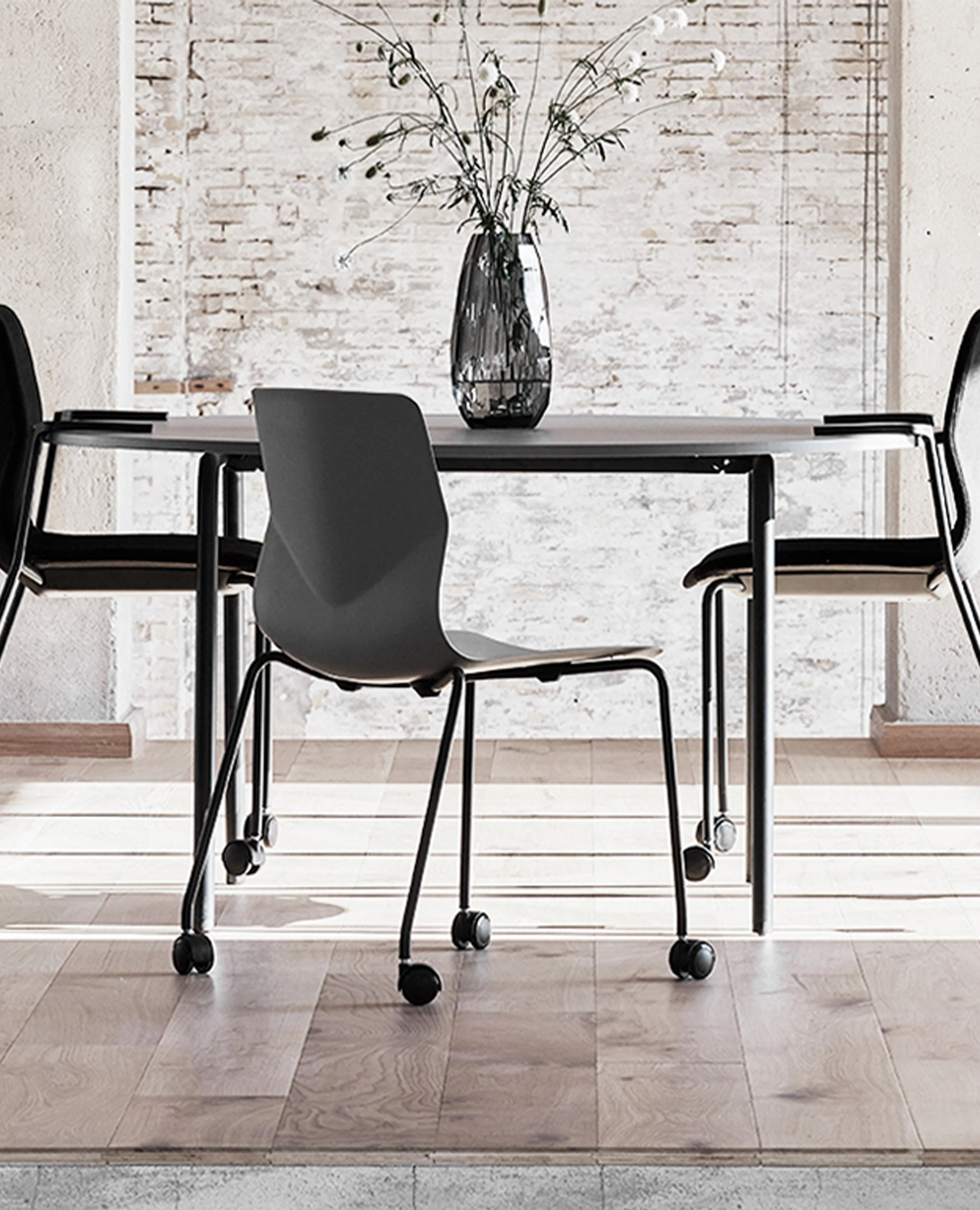 FourSure® Chair, 4 Leg Base - with Casters - Image 2