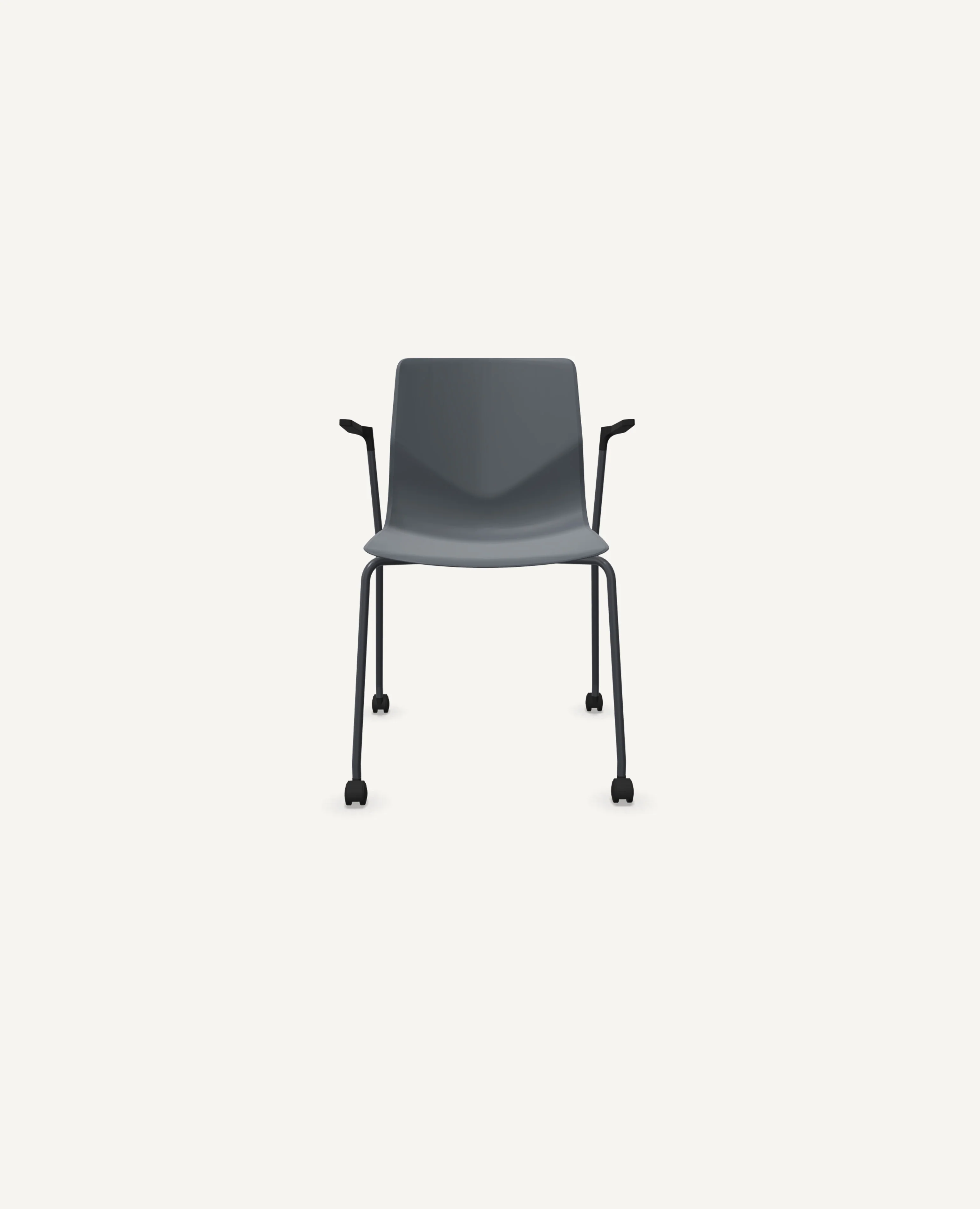 FourSure® Chair, 4 Leg Base with Casters - with Arms