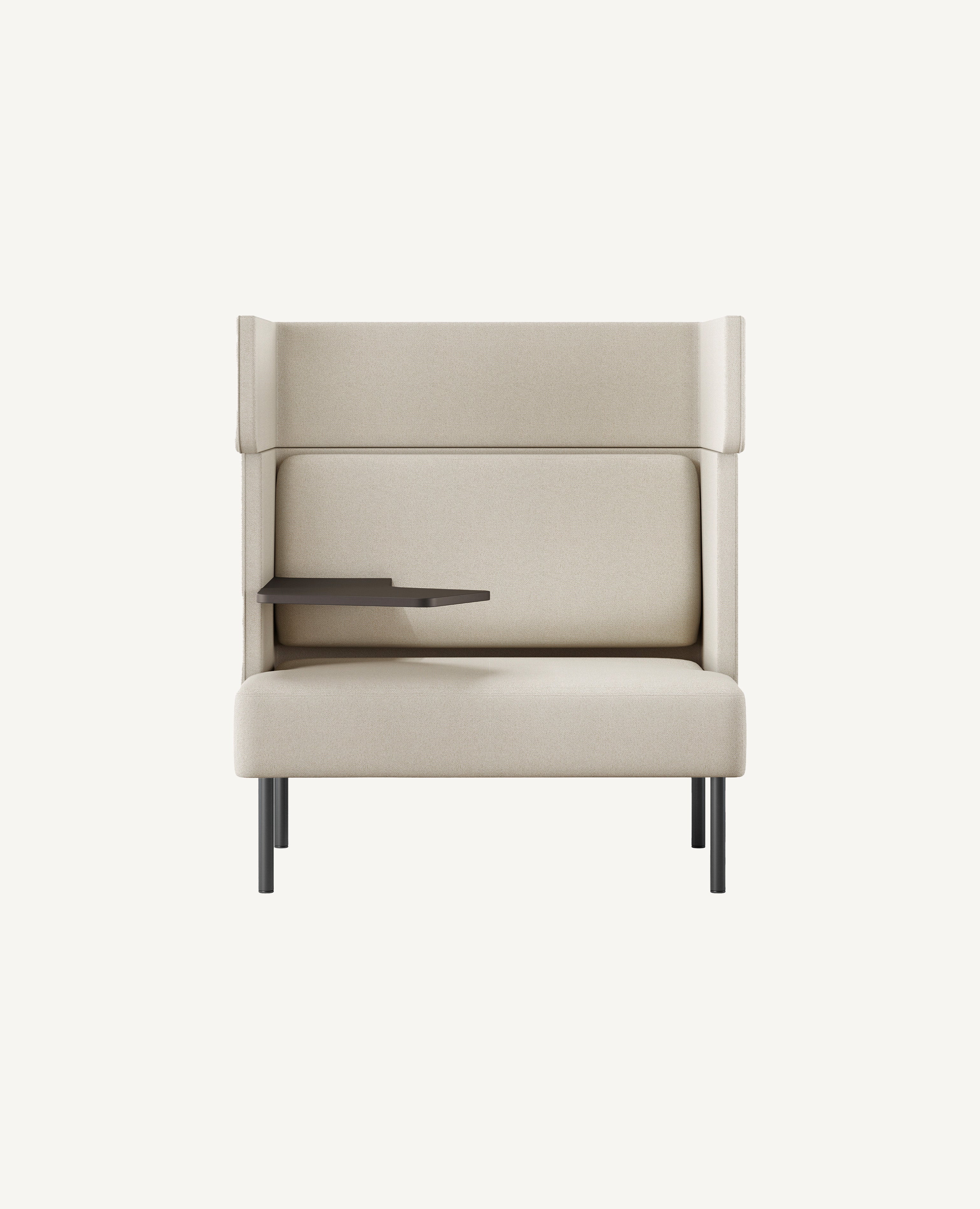 FourUs® Solo Sofa, 4 Leg Base - Left Side Facing Table