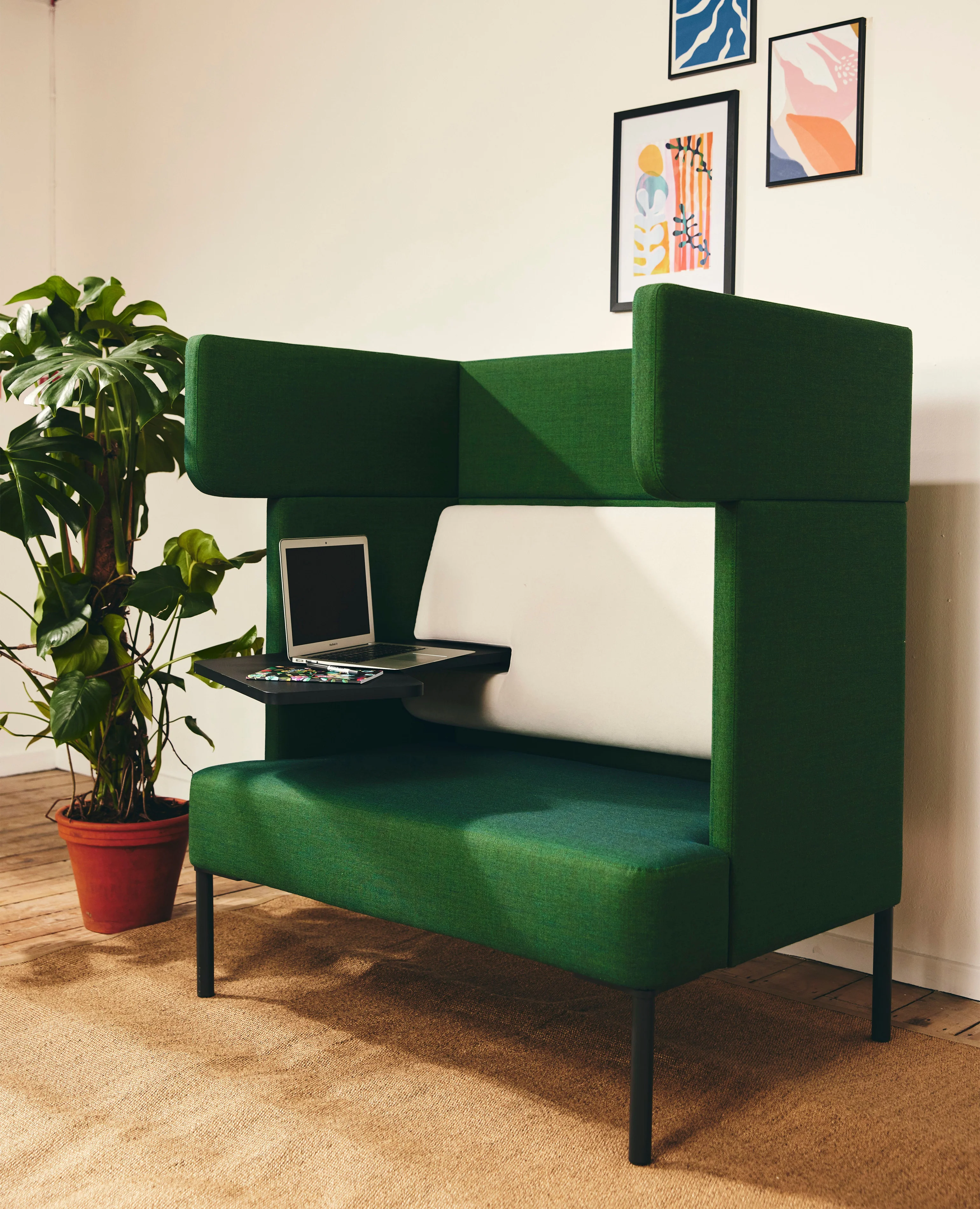 FourUs® Solo Sofa, 4 Leg Base - Left Side Facing Table - Image 2