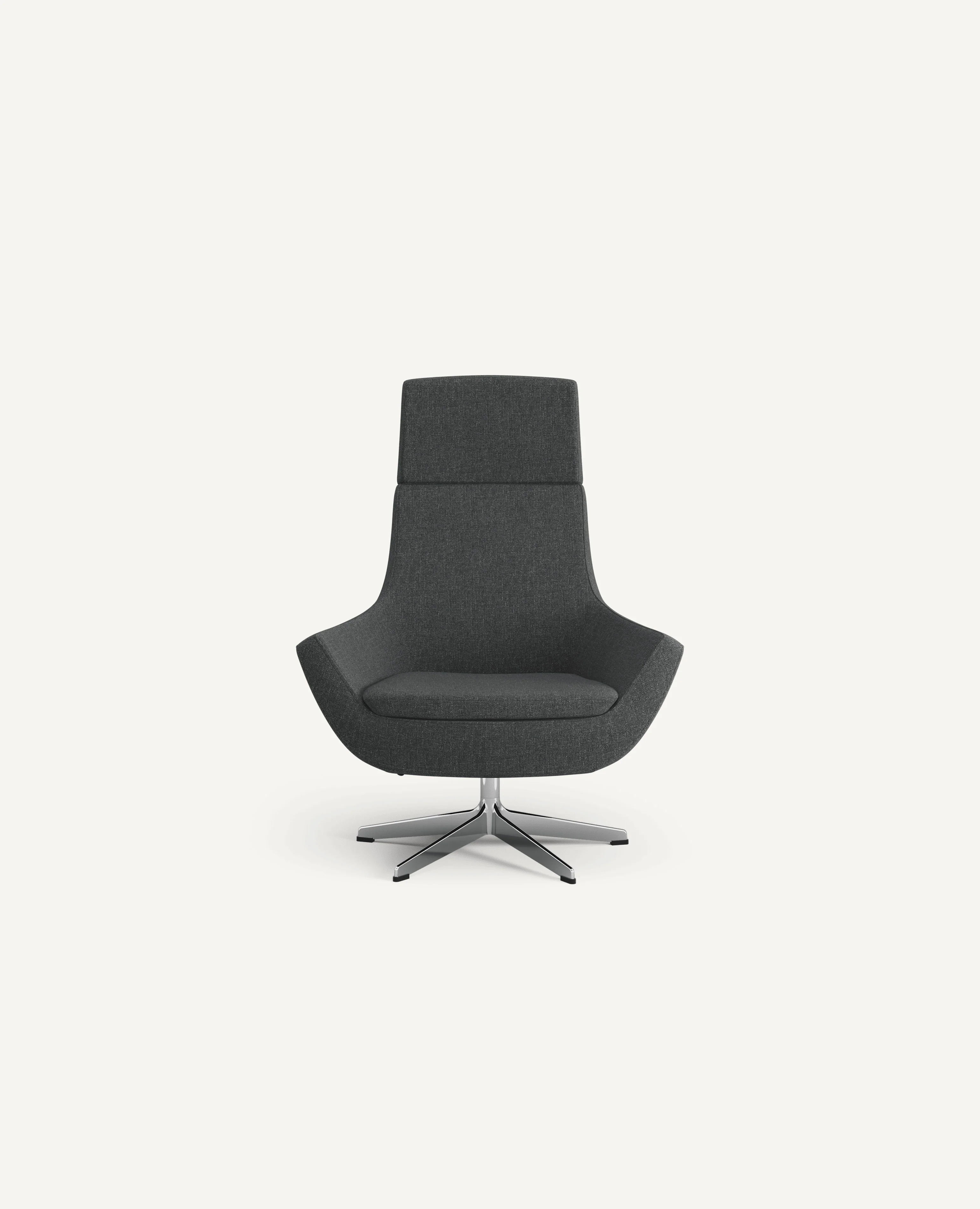 Happy Lounge Chair, Highback - Swivel 5-Star Base