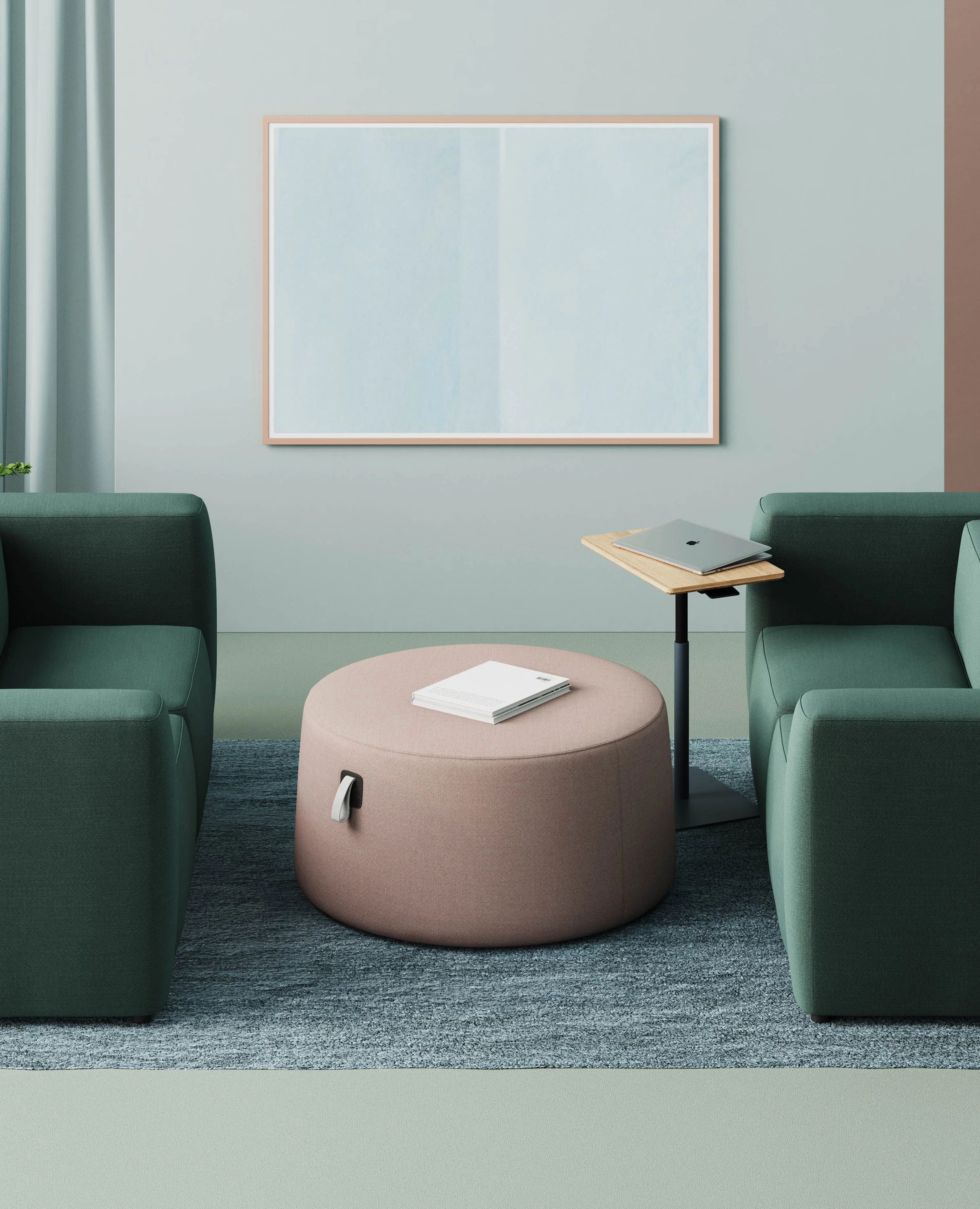 Kona Ottoman, Round - 38" Diameter - Image 2