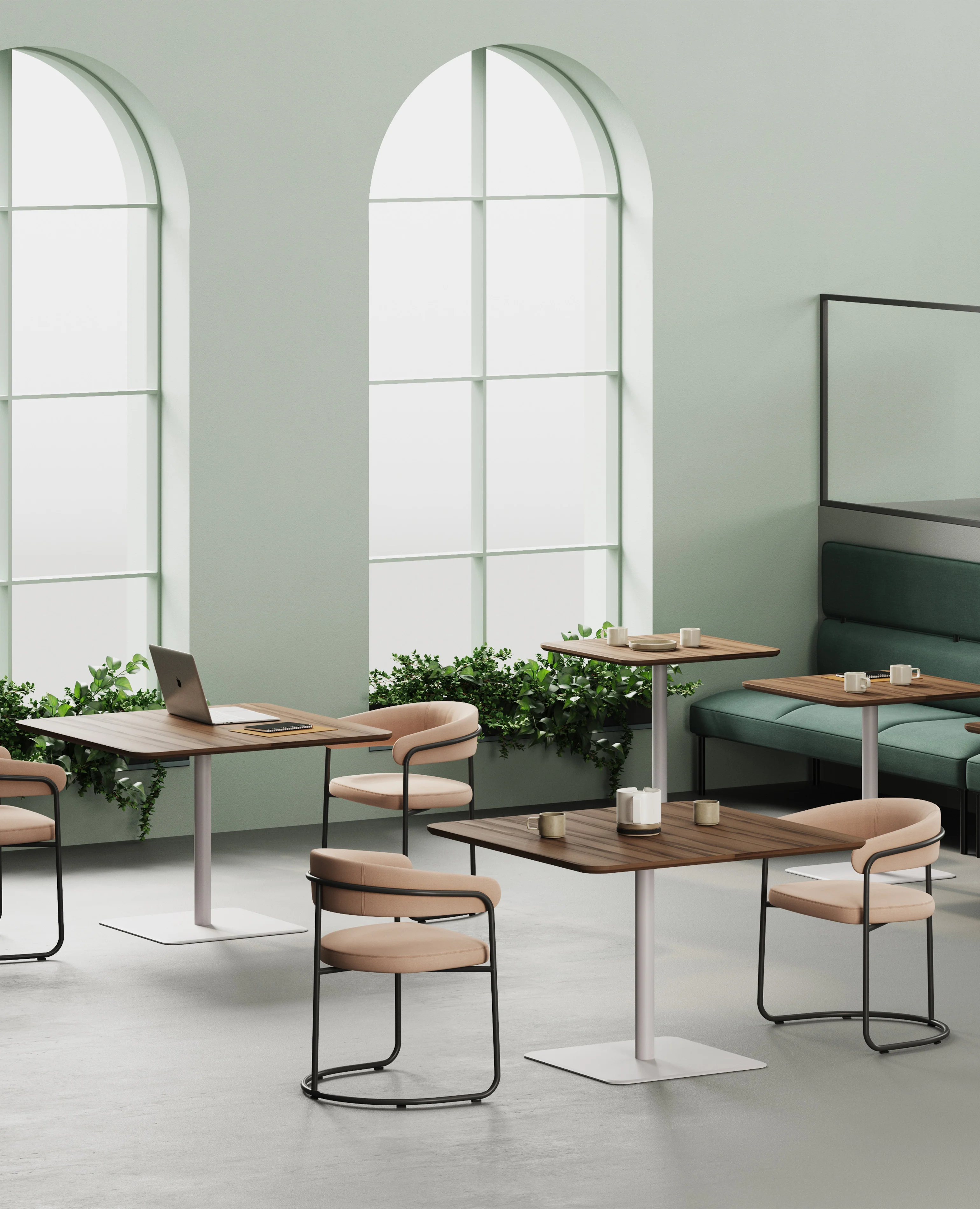 Kona Table, Standard Height, Square - 42" x 42" - Image 2