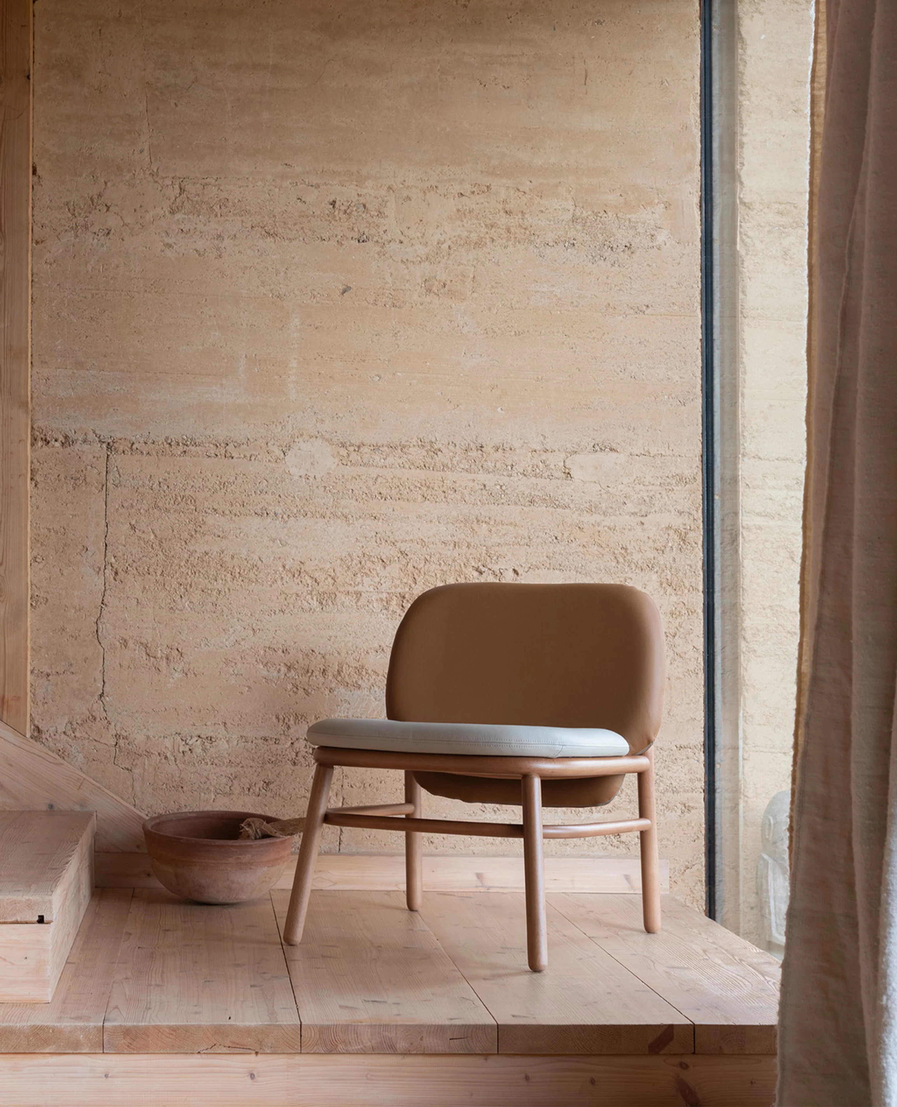 Lana Lounge Chair, Wood - Lowback - Image 2