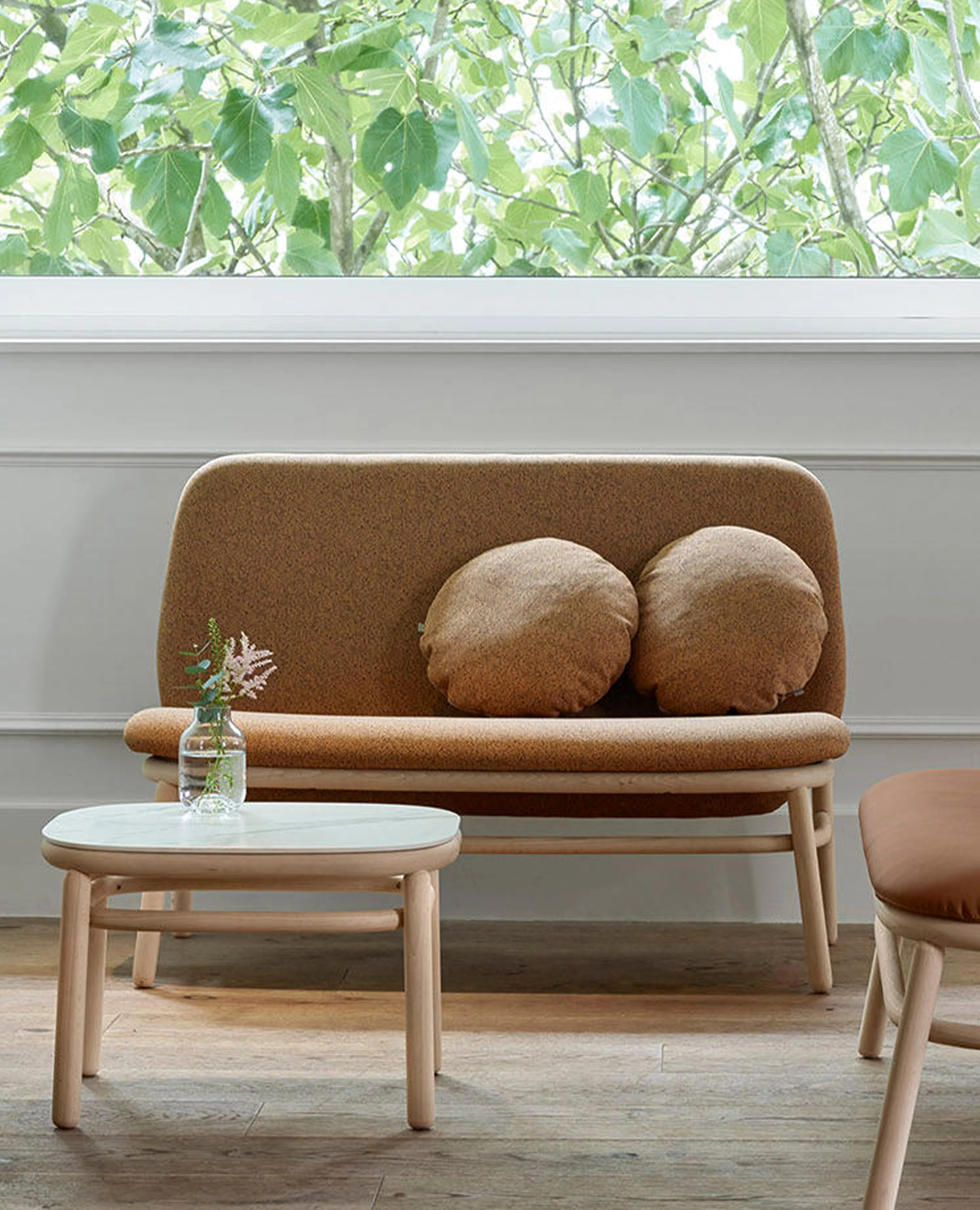 Lana Sofa, Two-Seat, Wood - Highback - Image 2