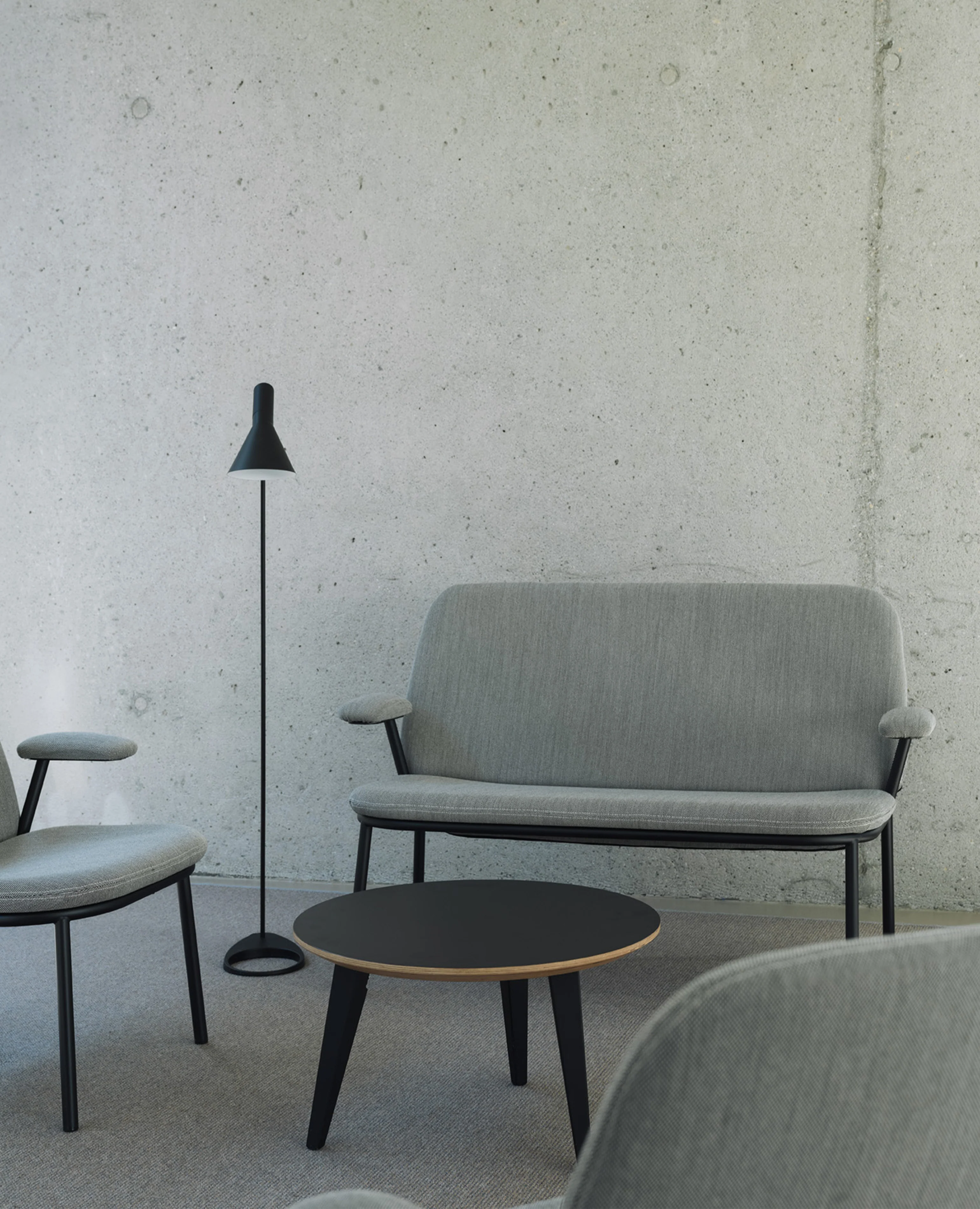 Lana Sofa with Arms, Two-Seat, Metal - Highback - Image 2