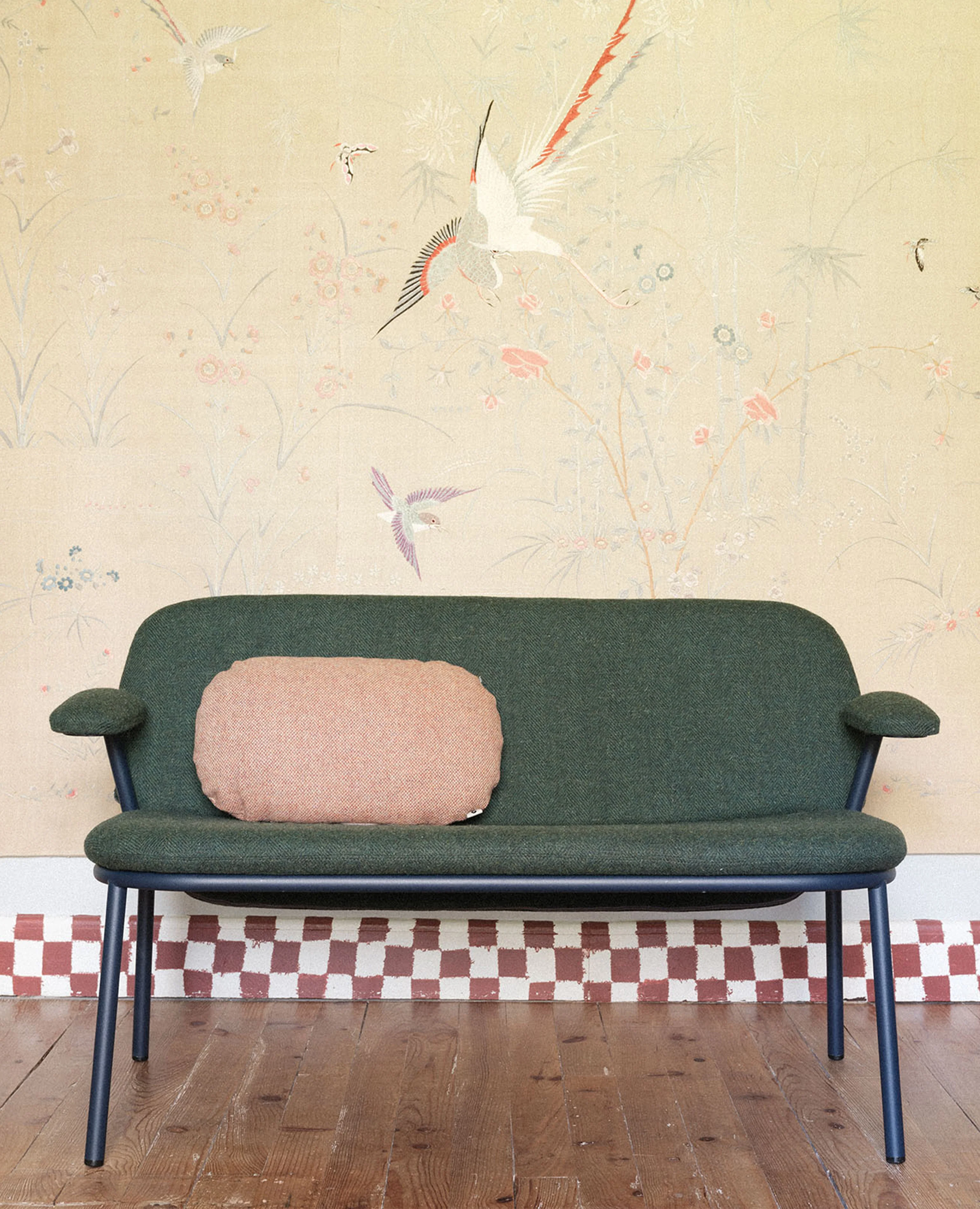 Lana Sofa with Arms, Two-Seat, Metal - Lowback - Image 2