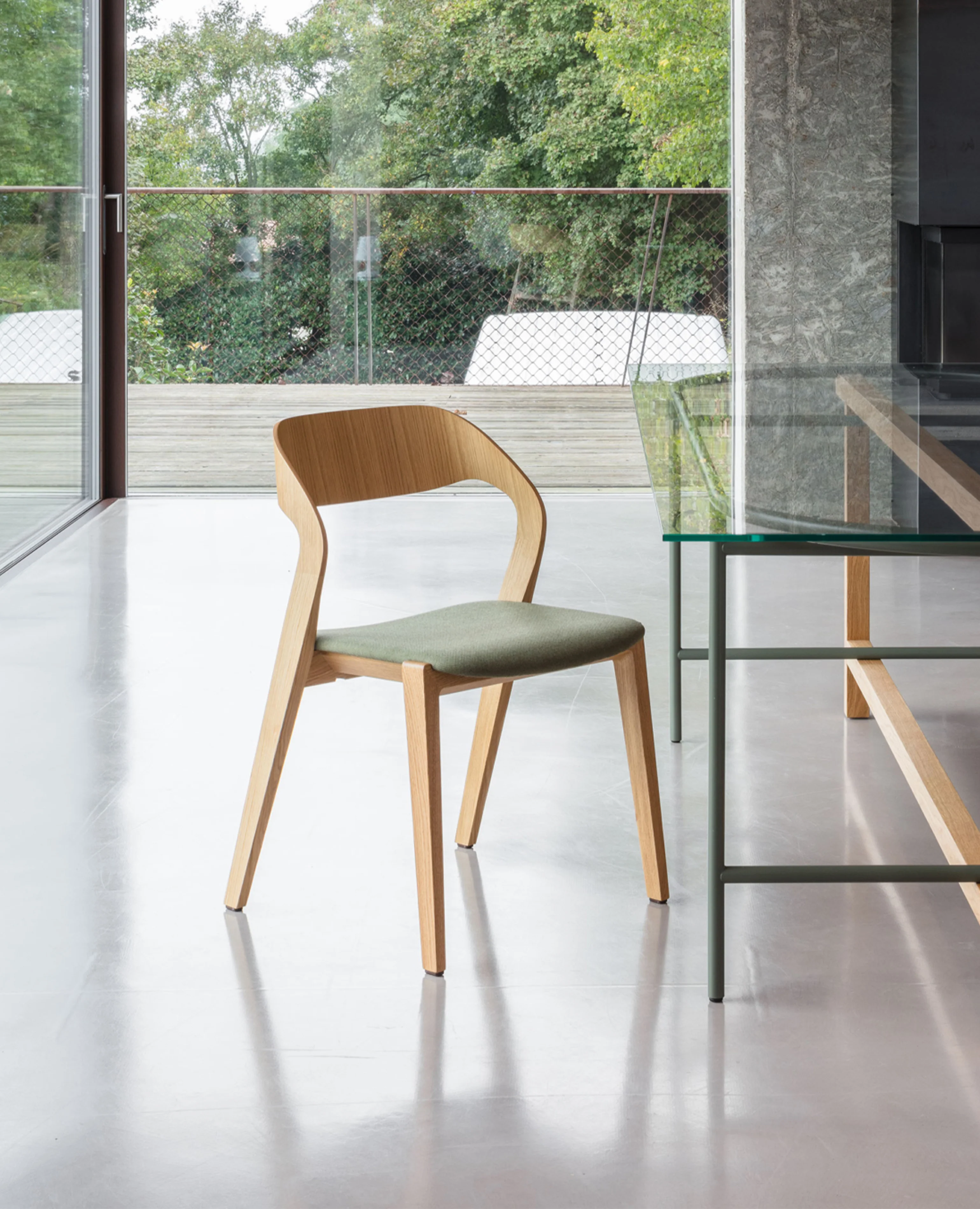Mixis Chair - Upholstered Seat - Image 2