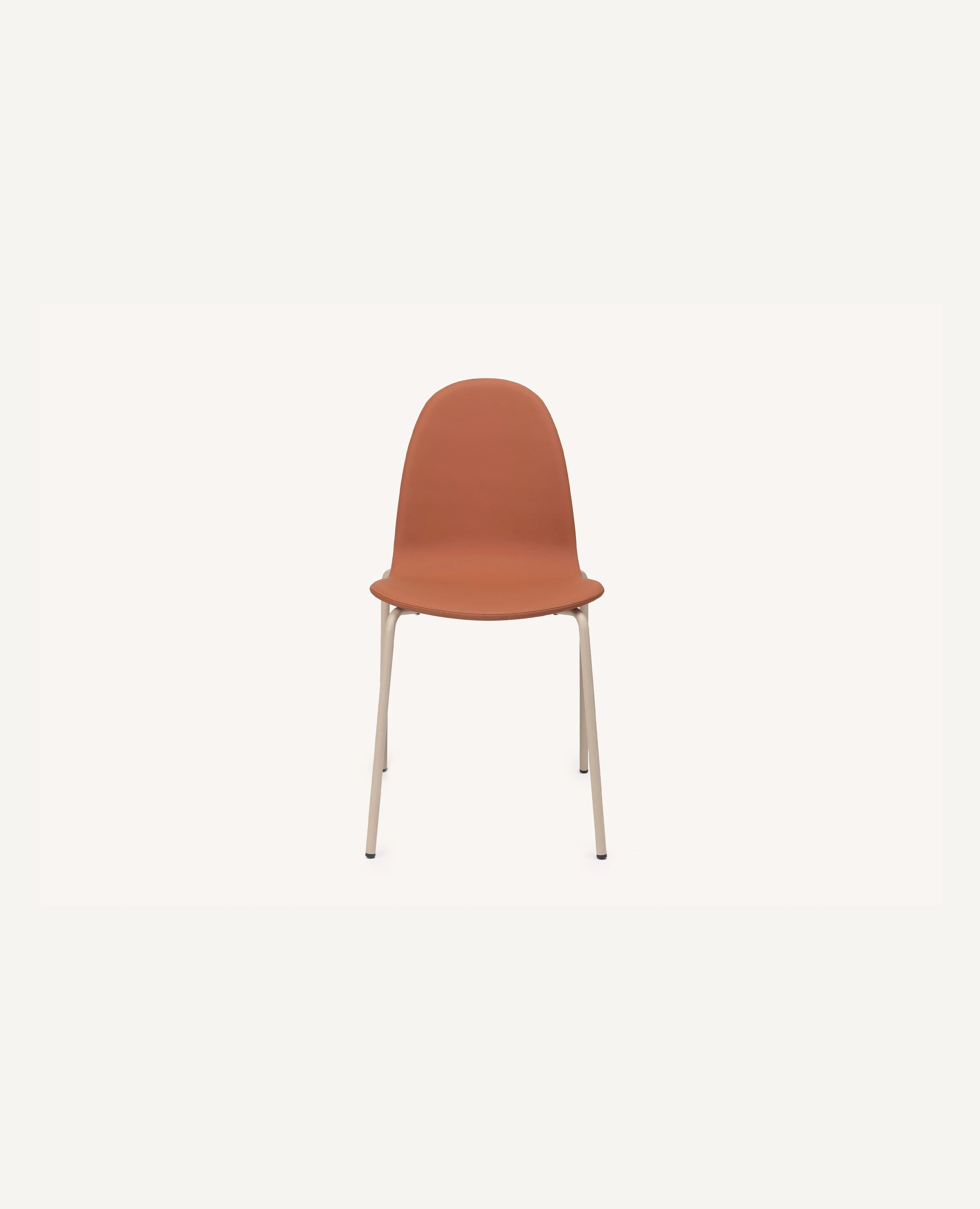 Nadia Chair, Narrow Width, 4 Leg Base, Metal - Upholstered
