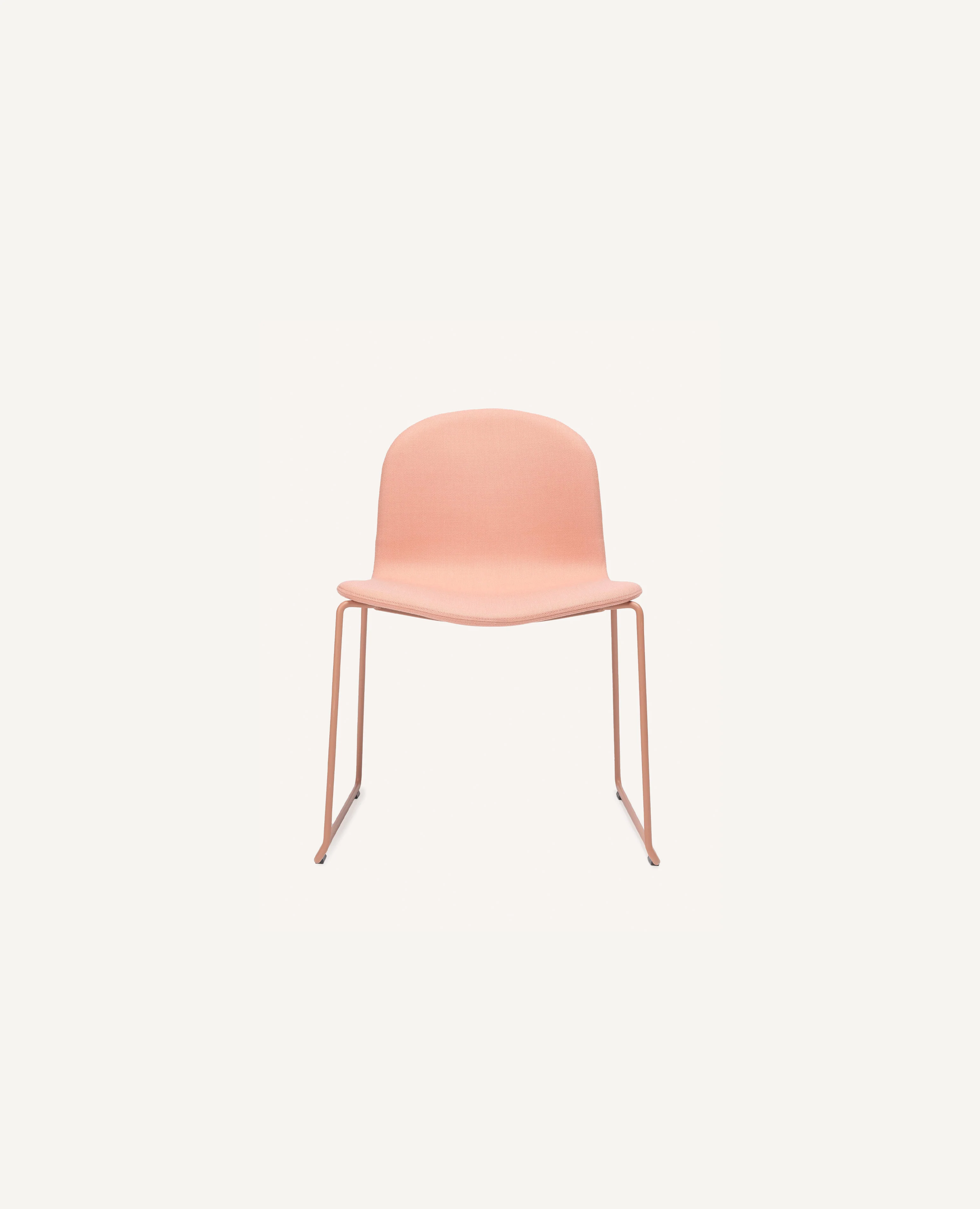 Nadia Chair, Wide Width, Sled Base - Upholstered