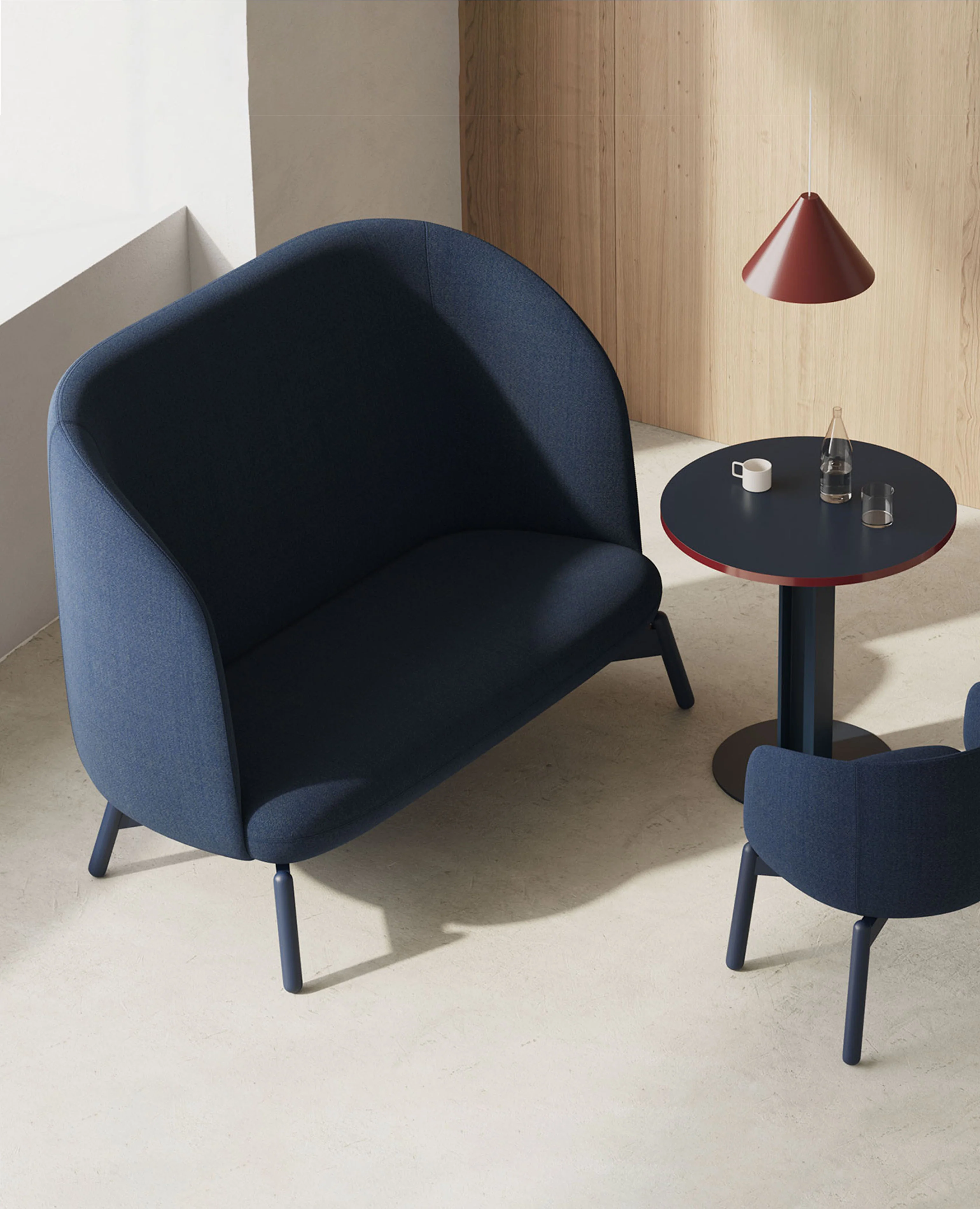 Nest Easy Two-Seat Sofa - Wood Base - Image 2