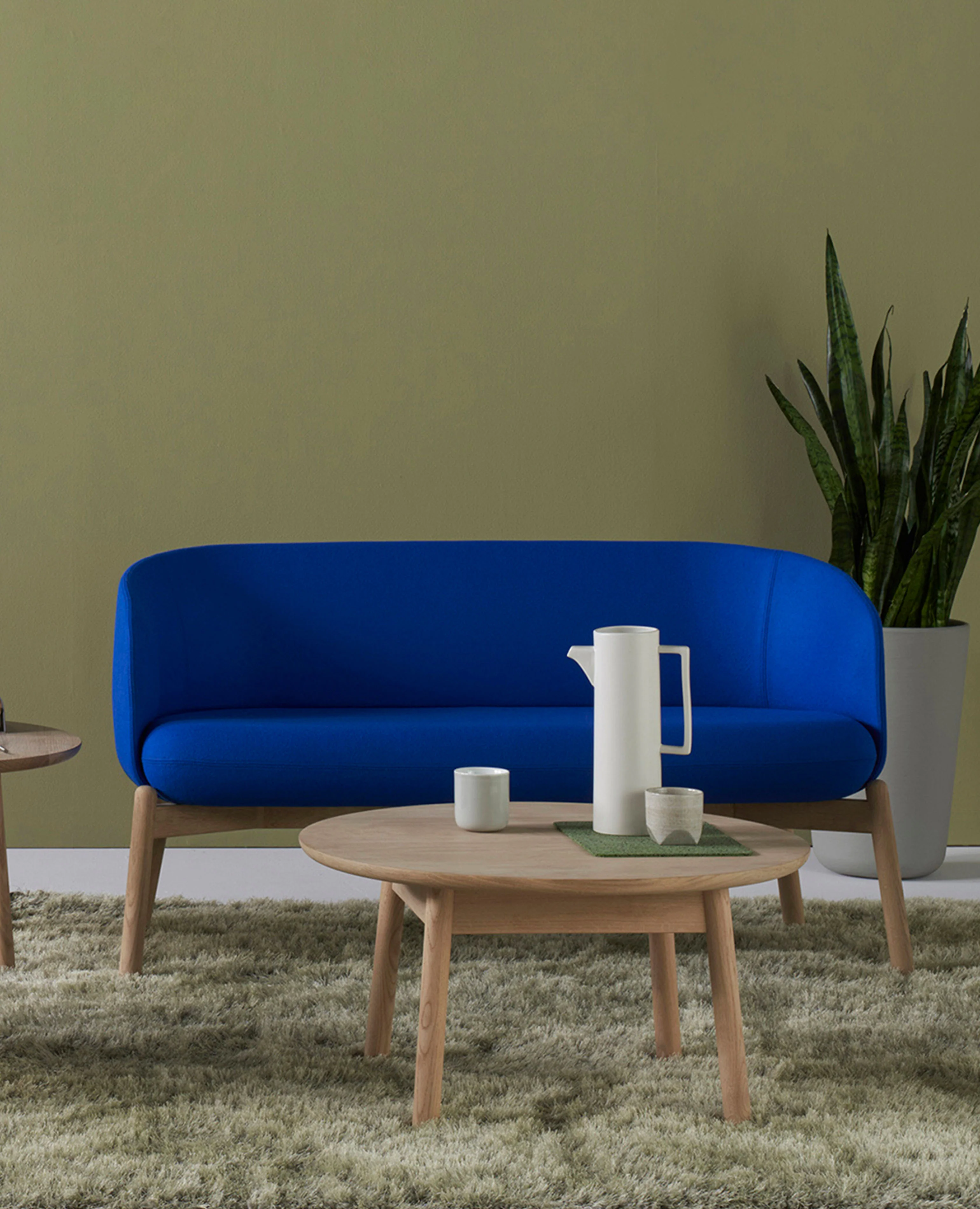 Nest Two-Seat Sofa - Wood Base - Image 2