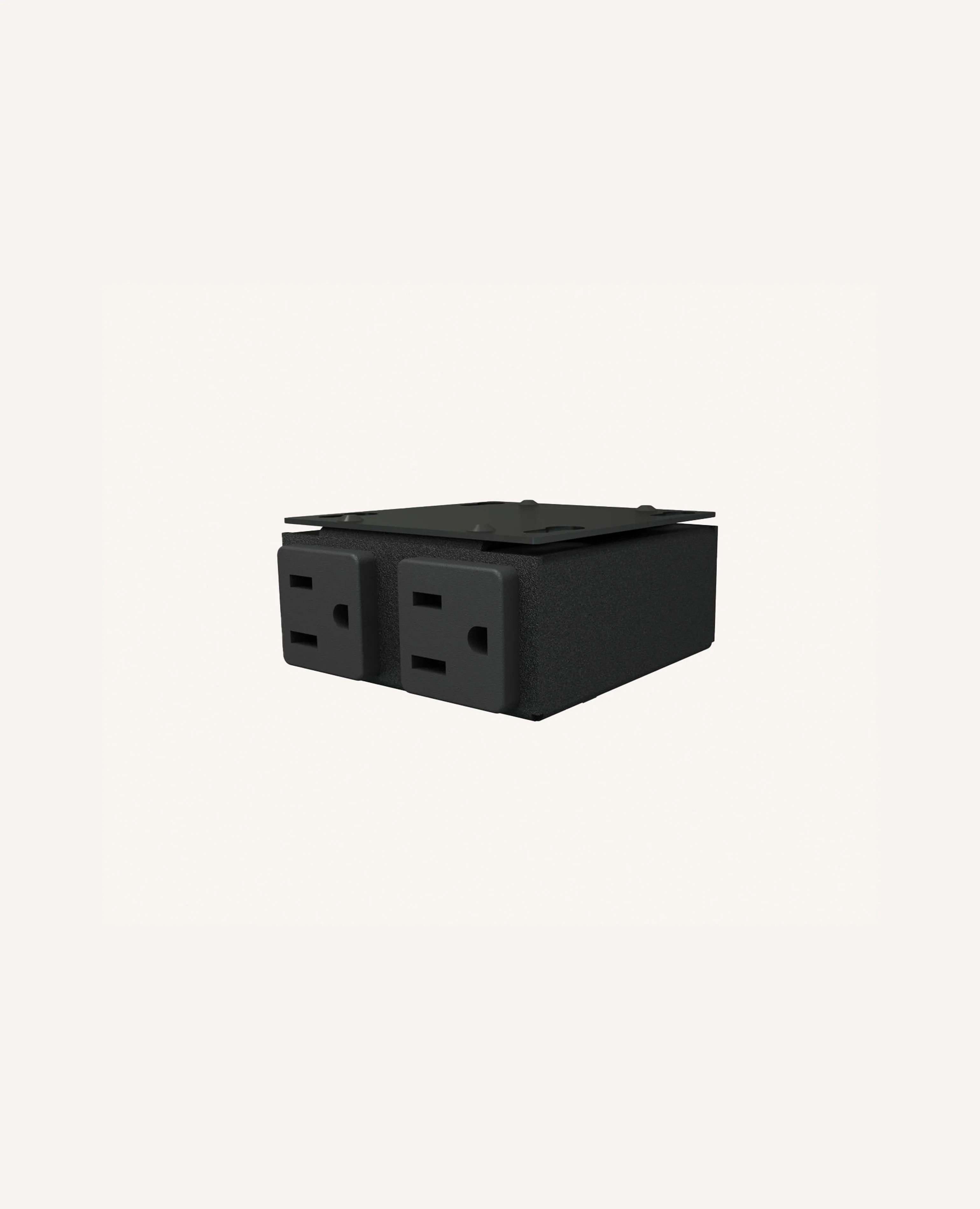 Power Module with 2 3-Prong Outlets - Undermount