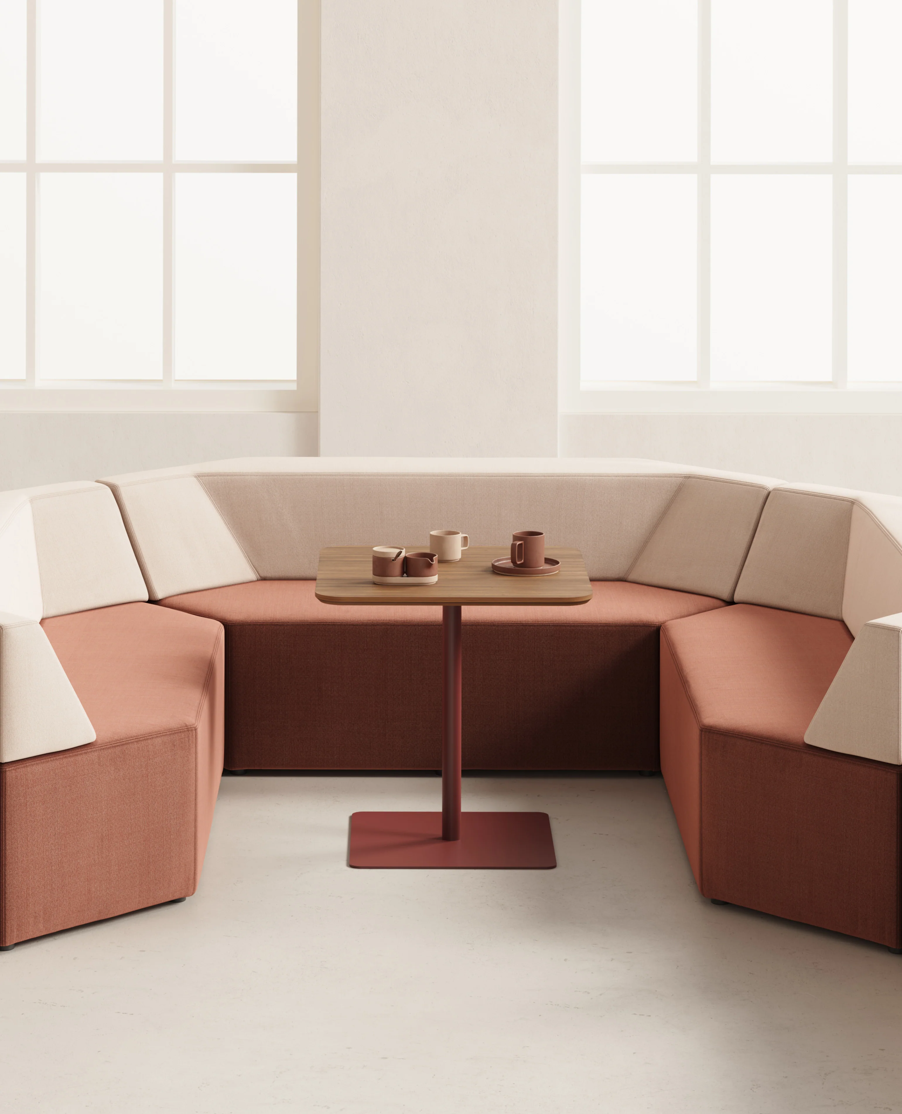Prism Bench with Back - 82" Width - Image 2