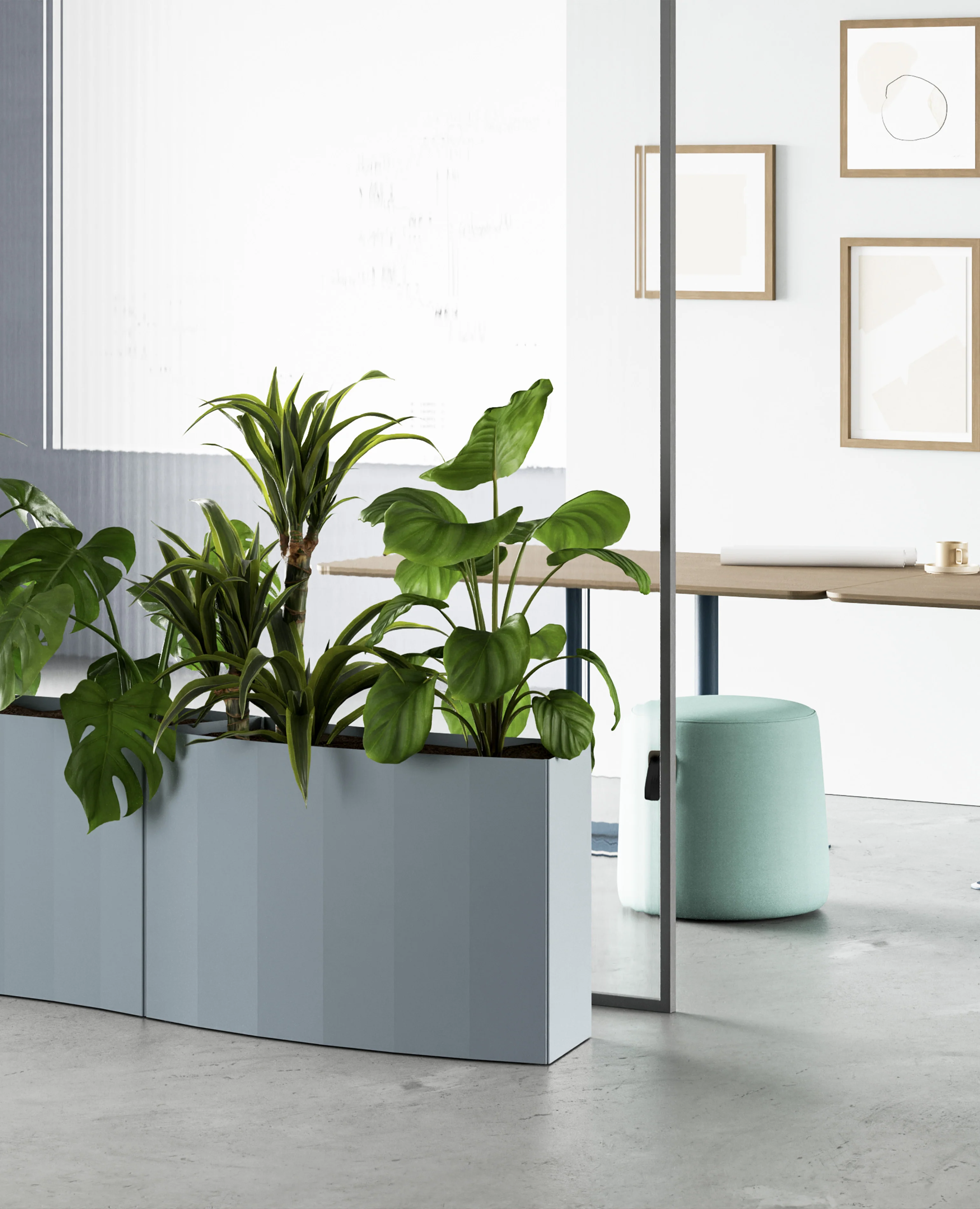 Stanza Planter, Curve - 24" Height - Image 2