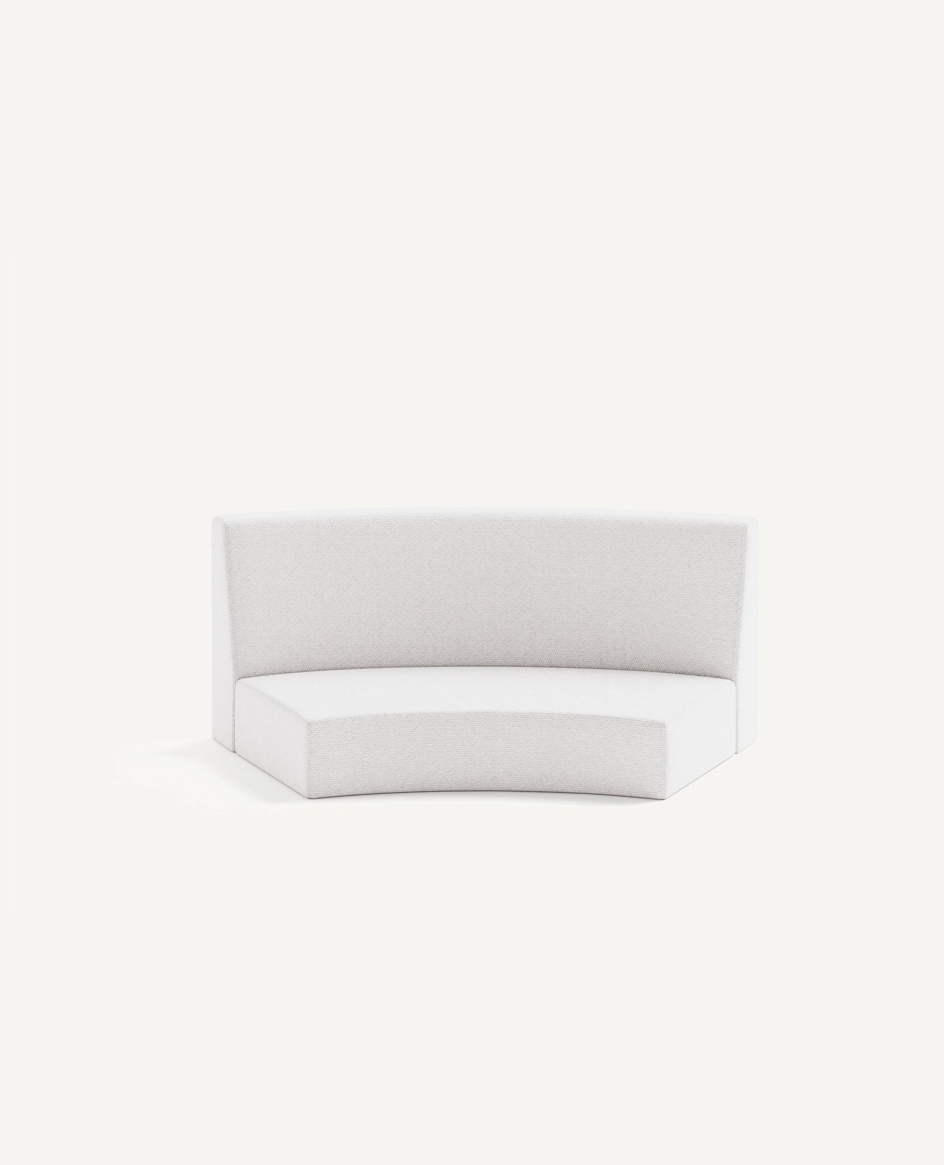 Tombolo Modular, 45° Inside Curve Seat - Wide Back (No Base)