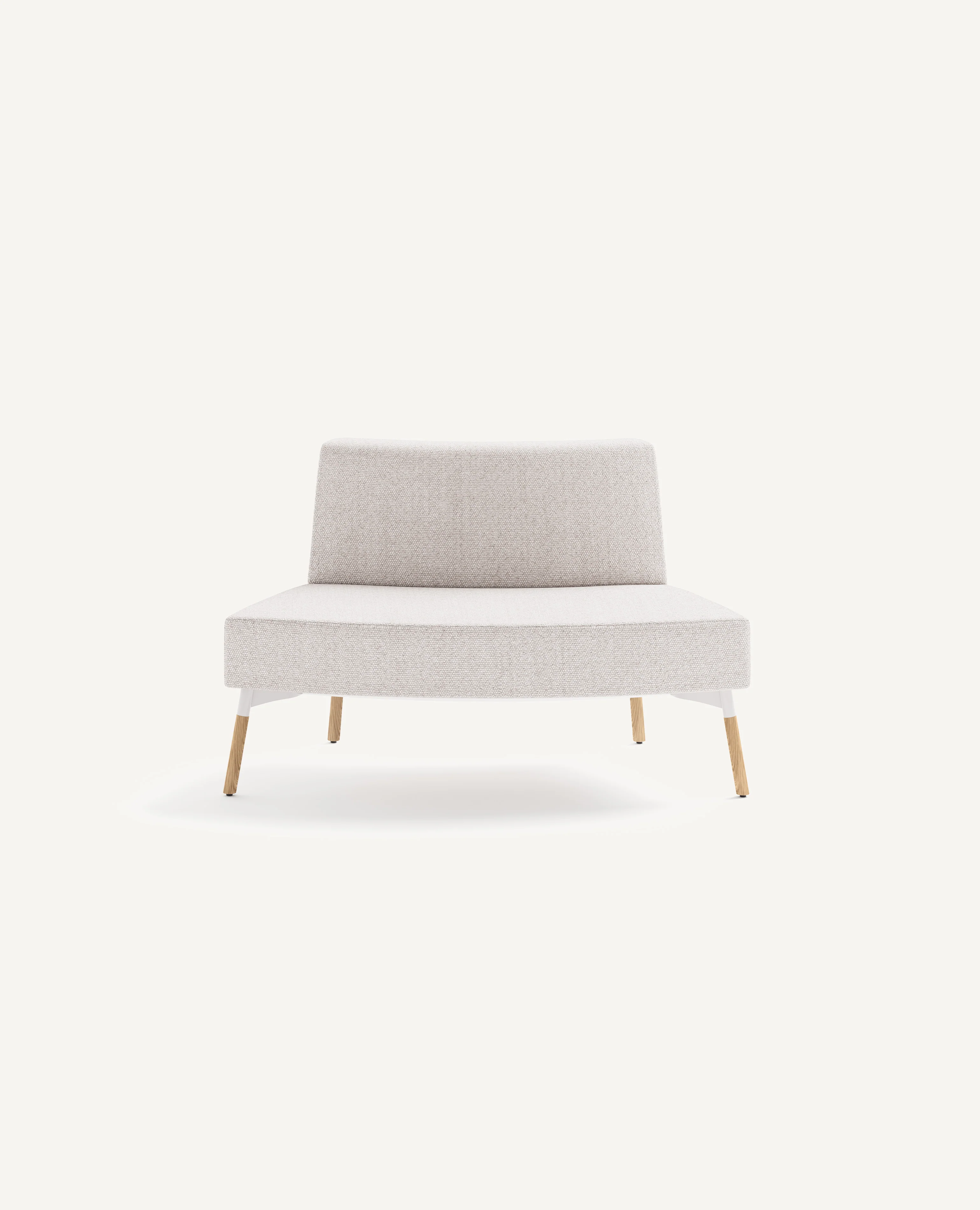 Tombolo Modular, 45° Outside Curve Seat - Narrow Back