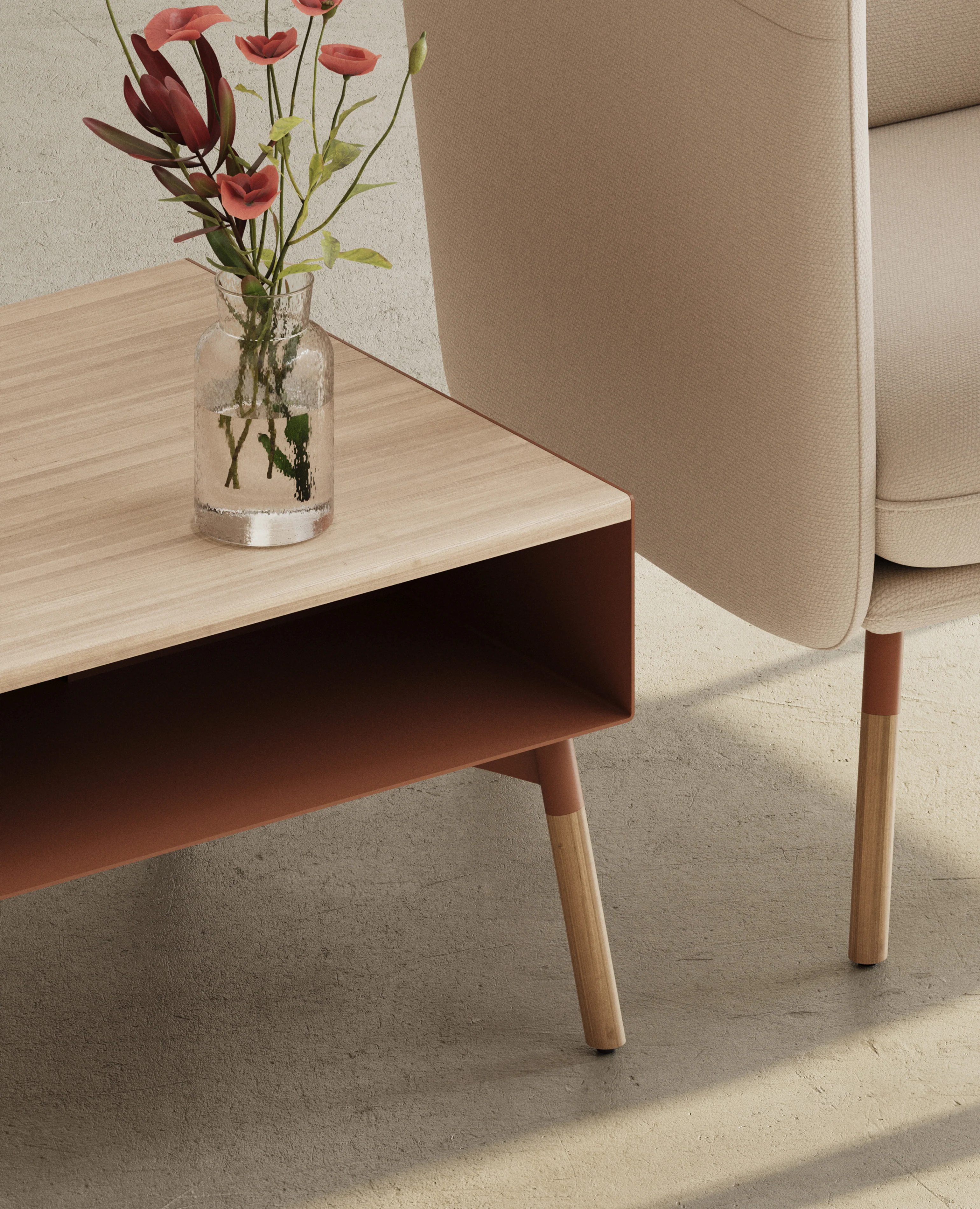 Tombolo Table, Square - Half Shelf - Image 2